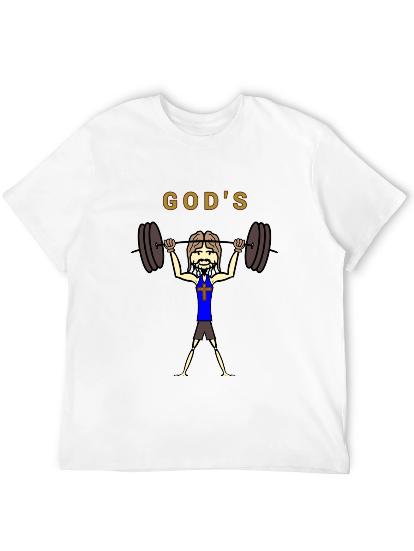 Gods Gym Black T-Shirt - Religious Workout Apparel