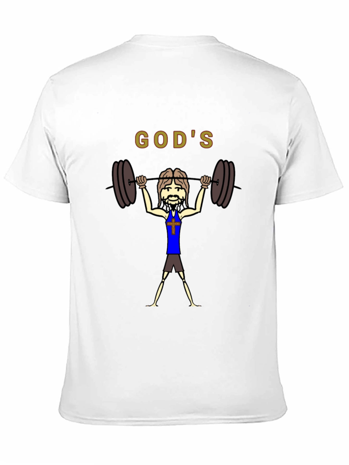 Gods Gym Black T-Shirt - Religious Workout Apparel