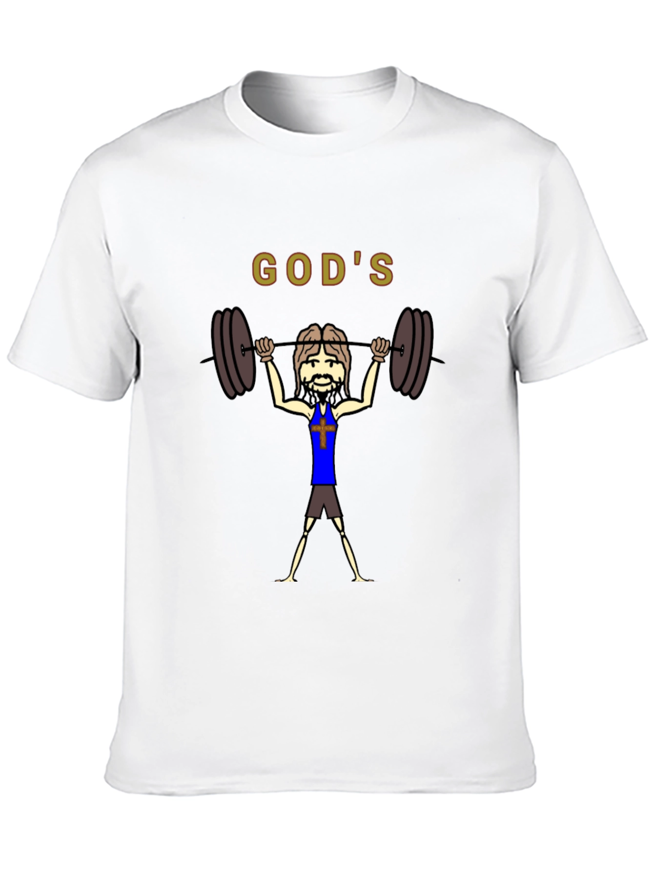 Gods Gym Black T-Shirt - Religious Workout Apparel