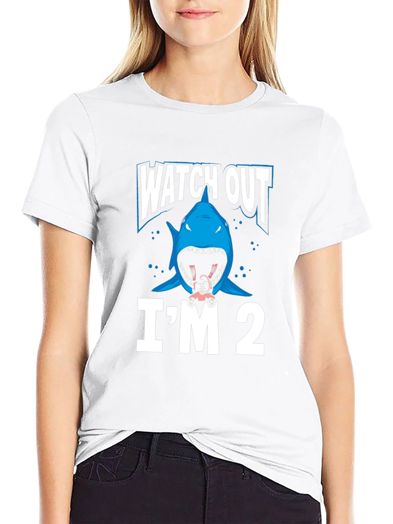 Shark Im 2 T-Shirt - Baby Shark Birthday Tee