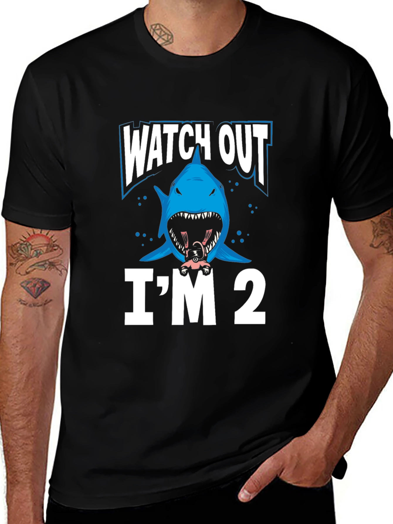 Shark Im 2 T-Shirt - Baby Shark Birthday Tee