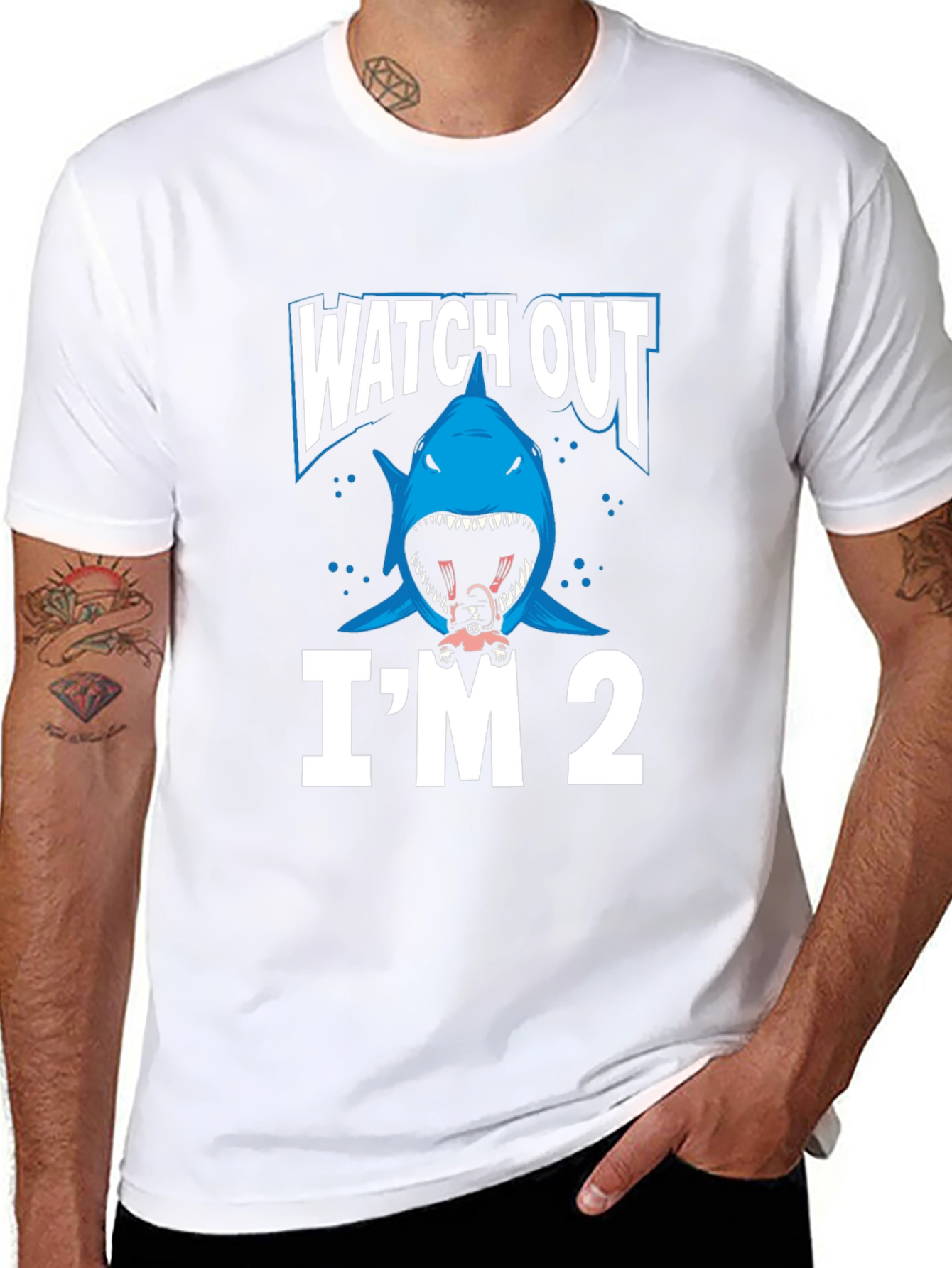 Shark Im 2 T-Shirt - Baby Shark Birthday Tee