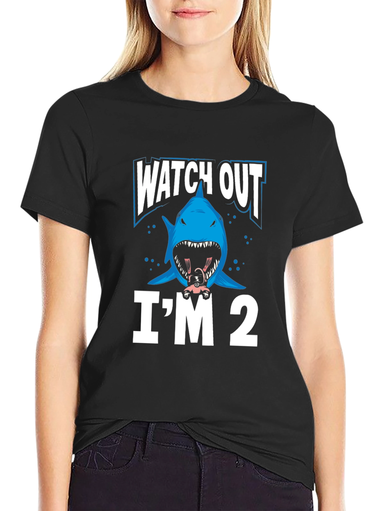 Shark Im 2 T-Shirt - Baby Shark Birthday Tee