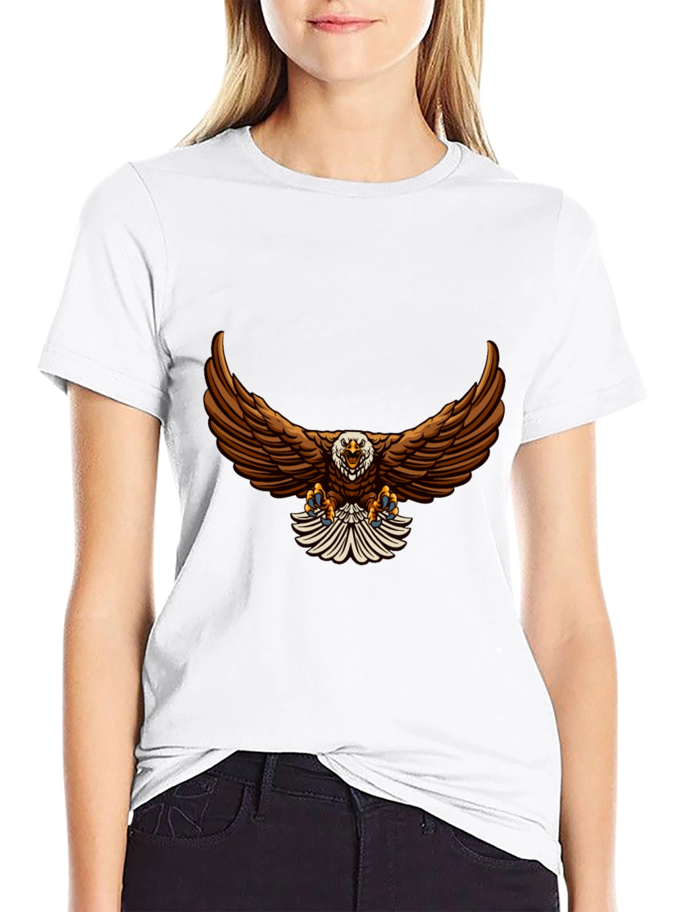 Eagle Graphic Black T-Shirt - Mens Fashion