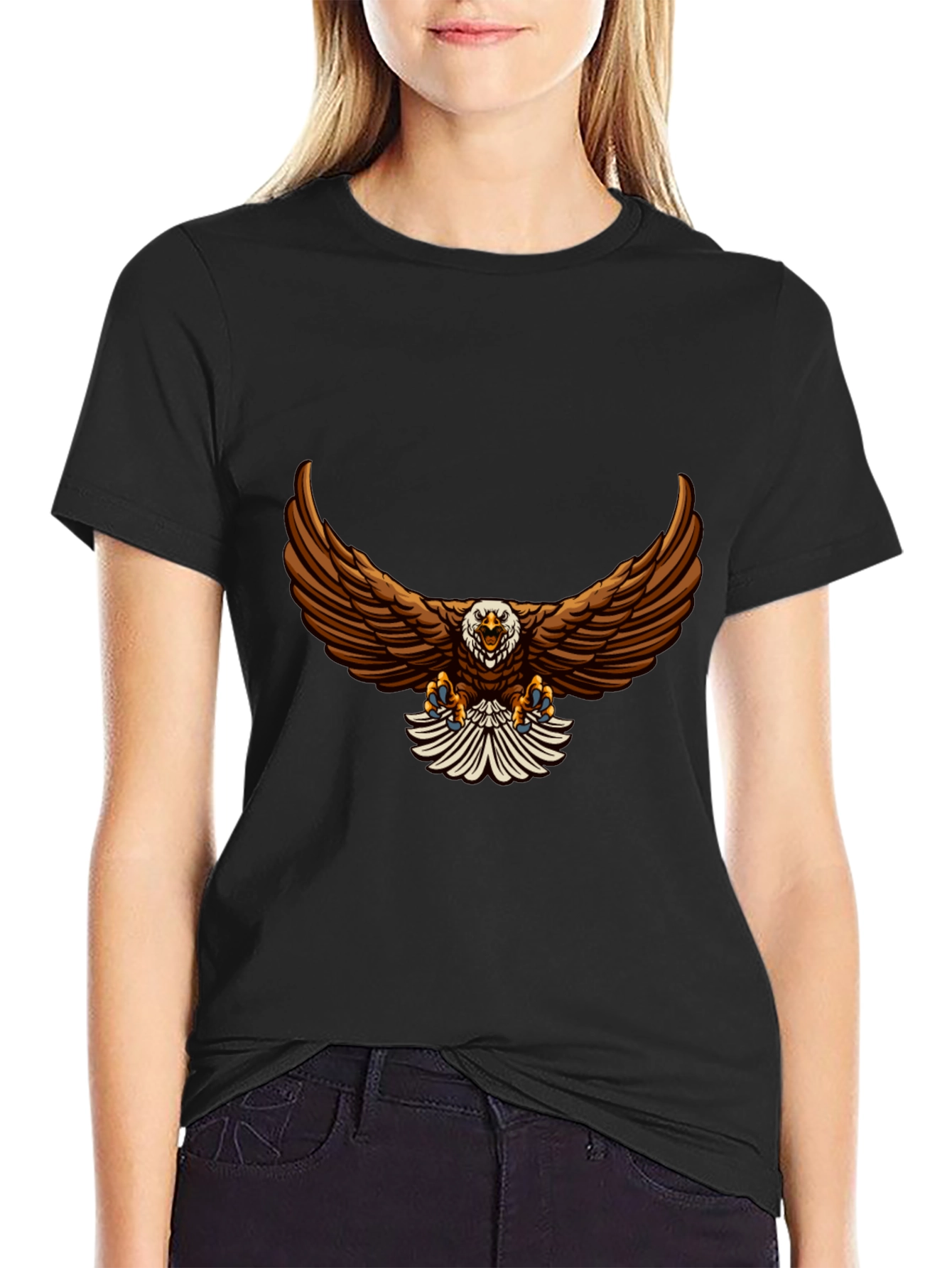 Eagle Graphic Black T-Shirt - Mens Fashion