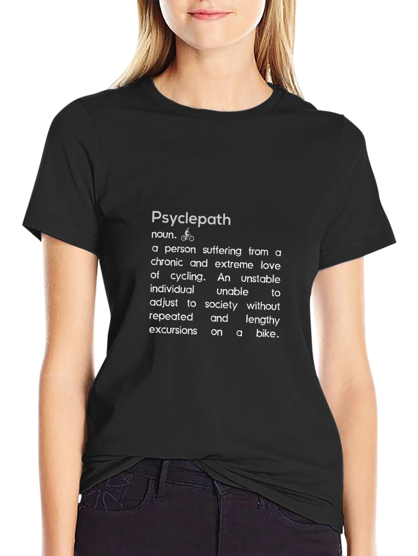 Psyclepath Definition T-Shirt - Funny Cyclist Tee