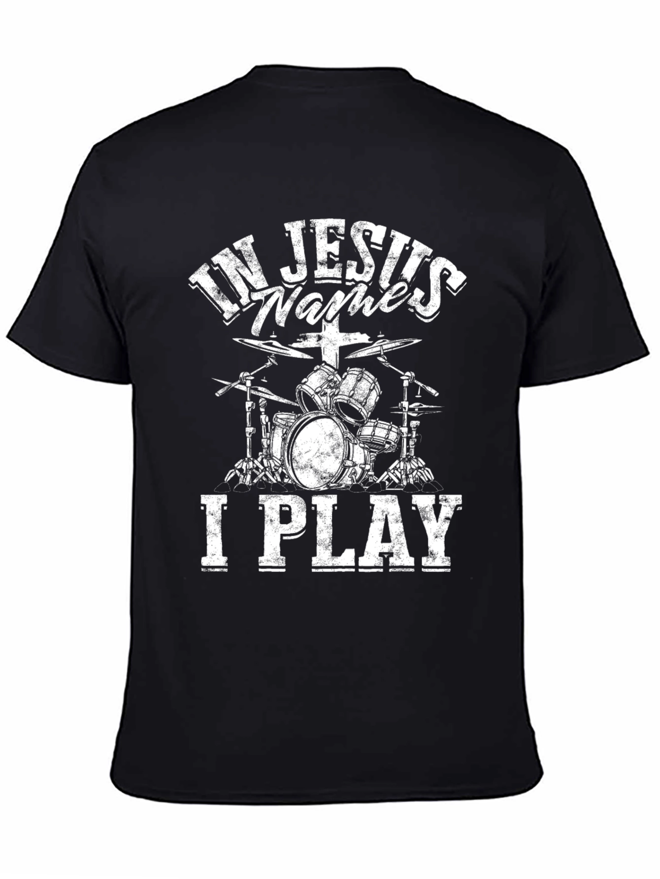In Jesuss Name I Play Drummer T-Shirt