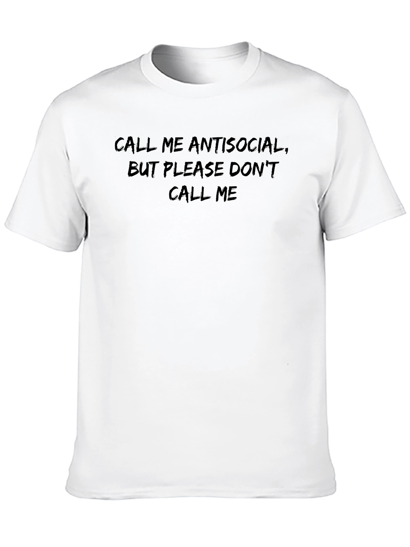 Antisocial Funny Graphic Tee - Black