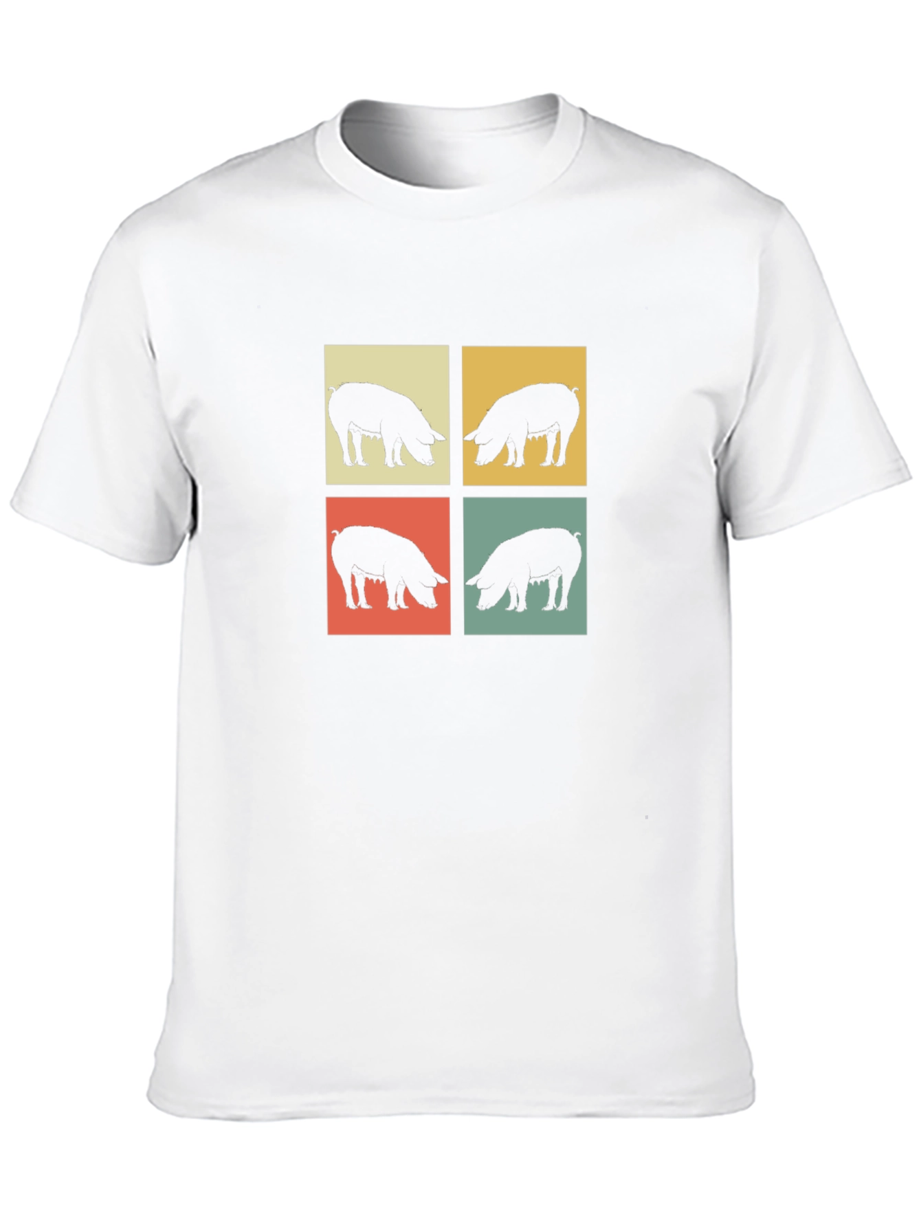 Retro Pig Silhouette T-Shirt