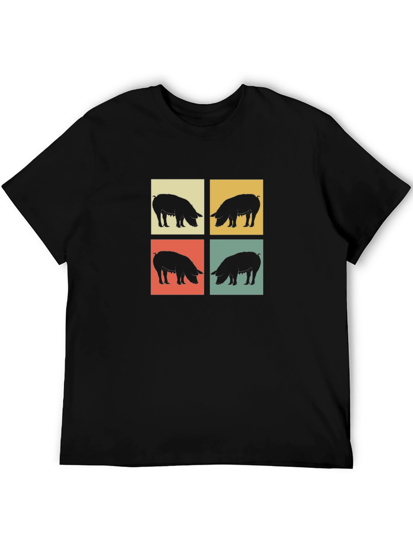 Retro Pig Silhouette T-Shirt