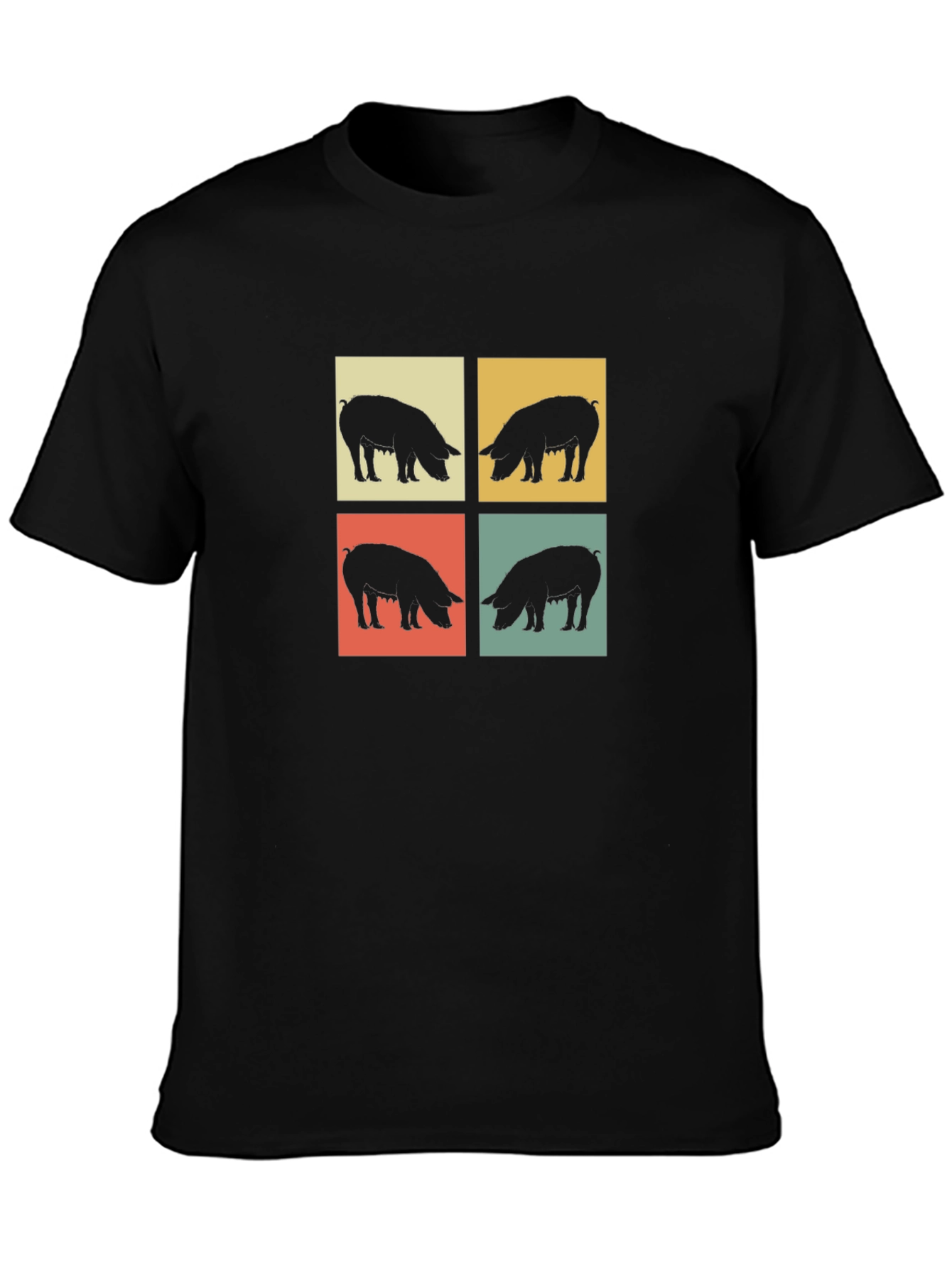 Retro Pig Silhouette T-Shirt