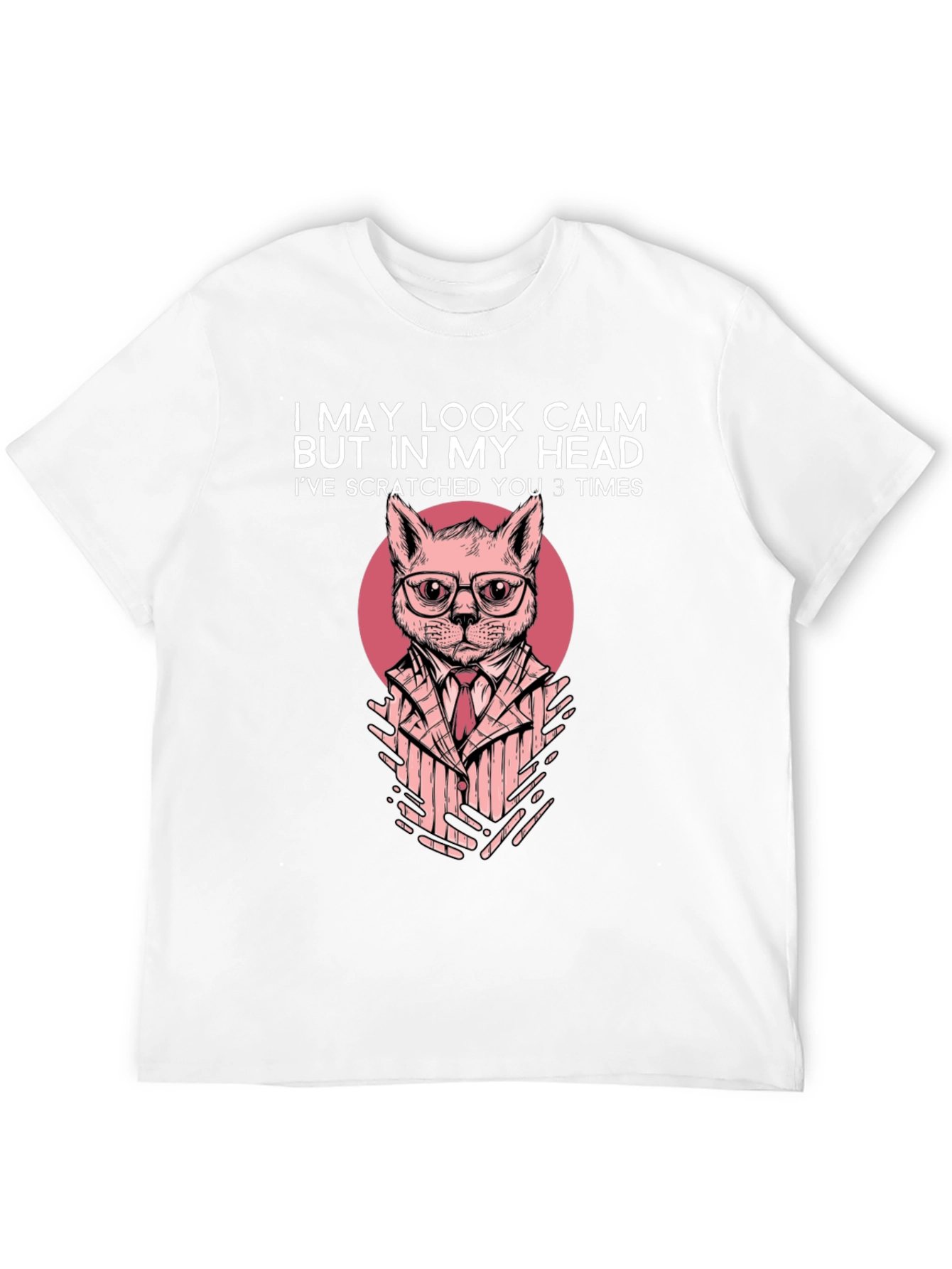 Calm Cat Mens T-Shirt