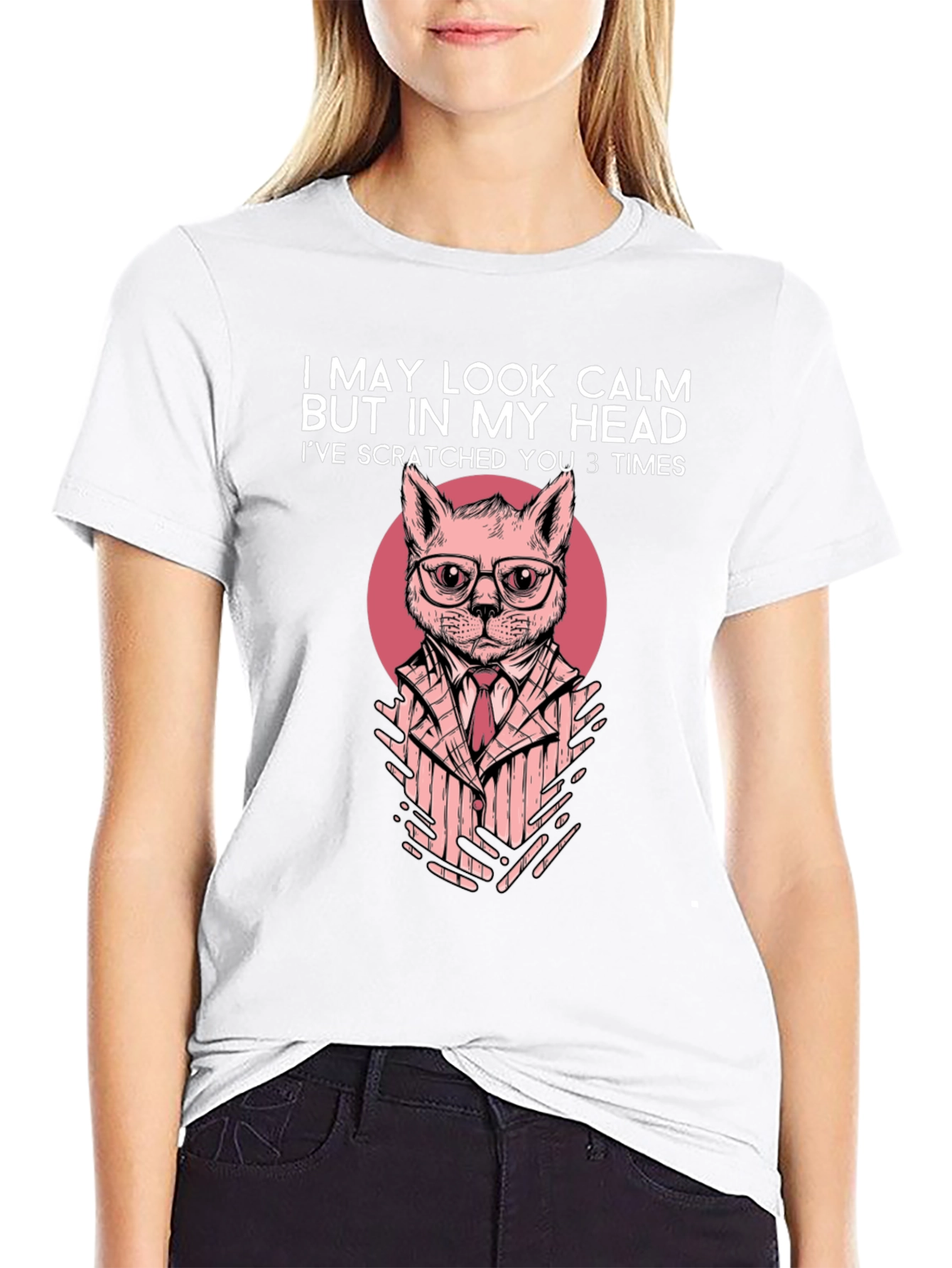 Calm Cat Mens T-Shirt
