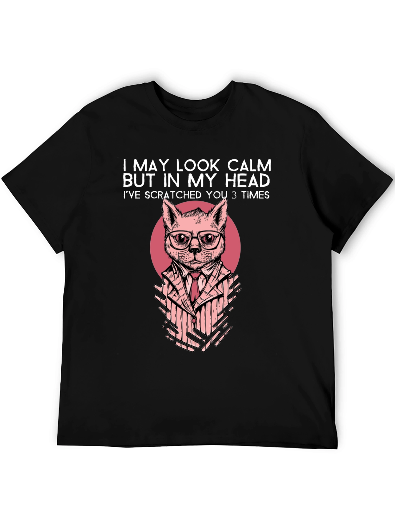 Calm Cat Mens T-Shirt