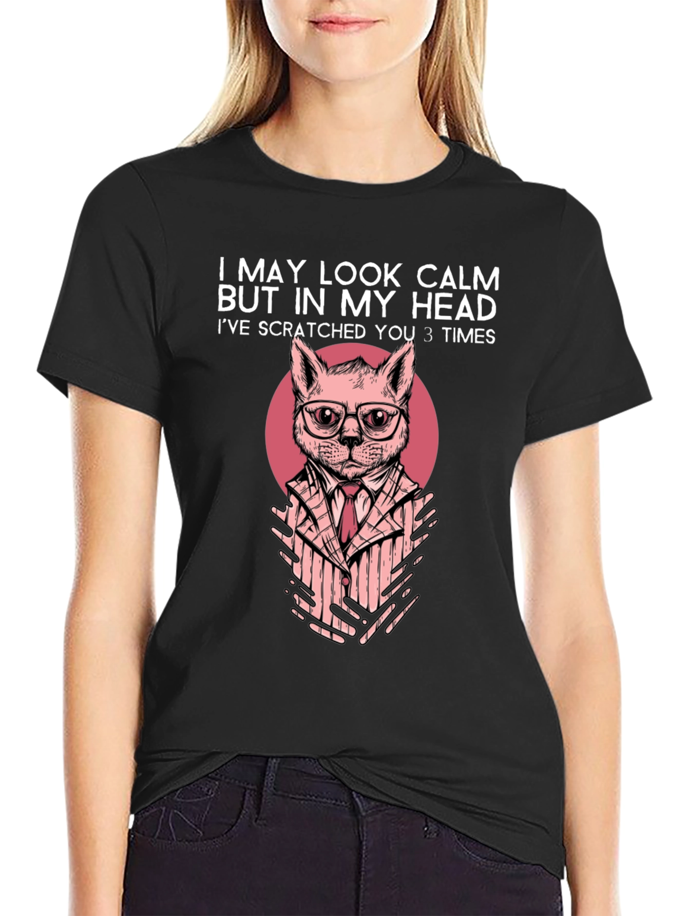 Calm Cat Mens T-Shirt