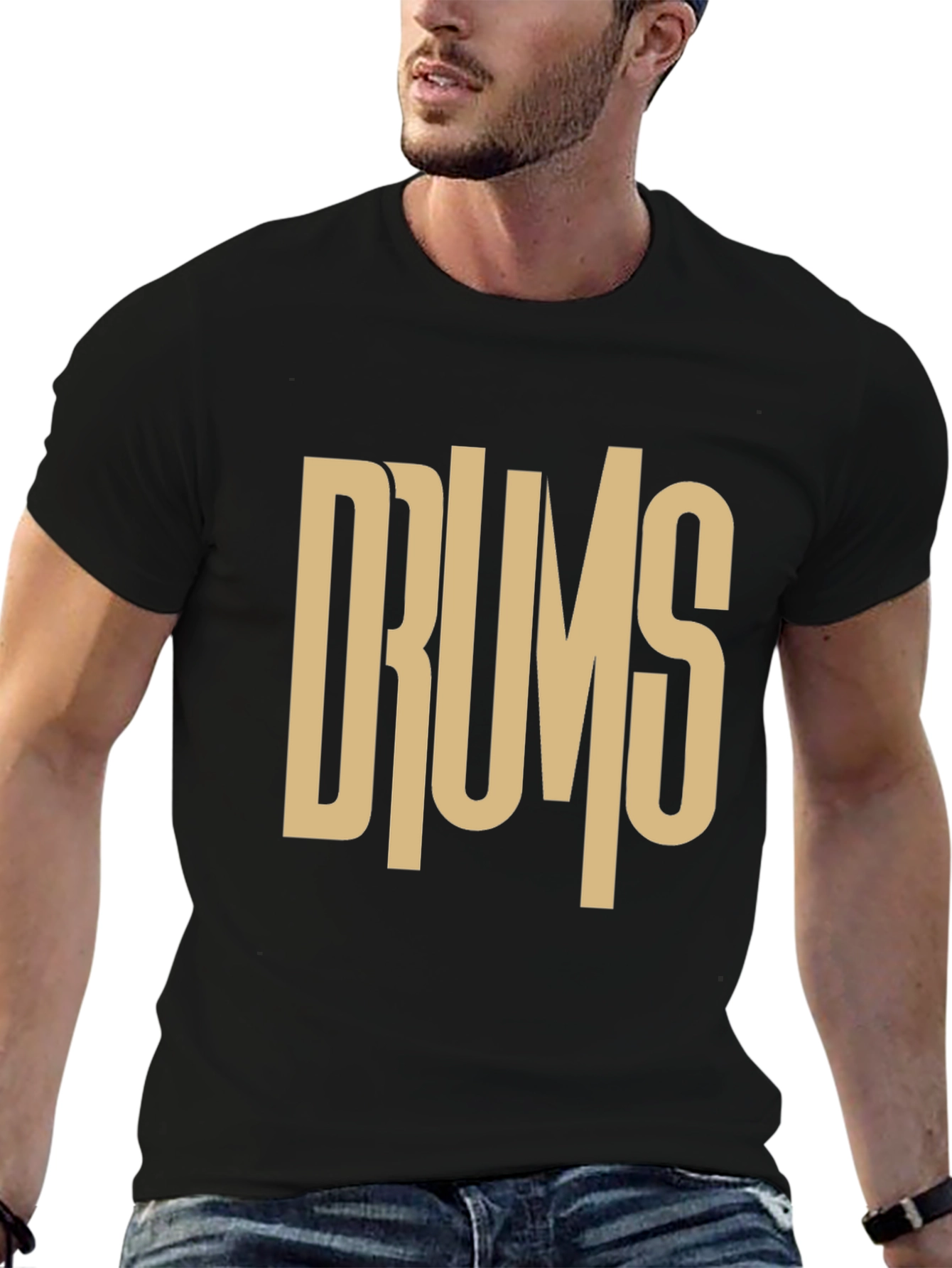 Drums Graphic Tee - Music Lovers T-Shirt