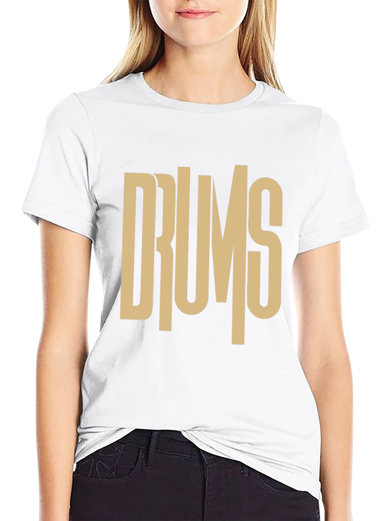 Drums Graphic Tee - Music Lovers T-Shirt