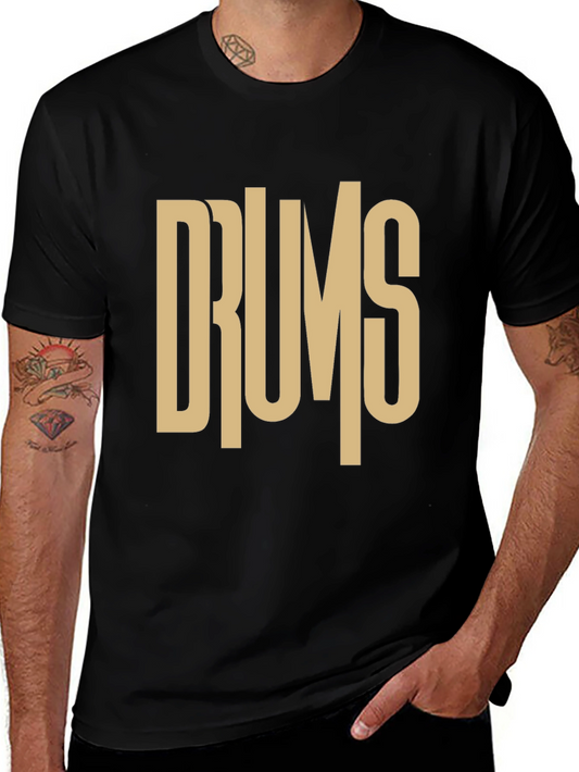 Drums Graphic Tee - Music Lovers T-Shirt