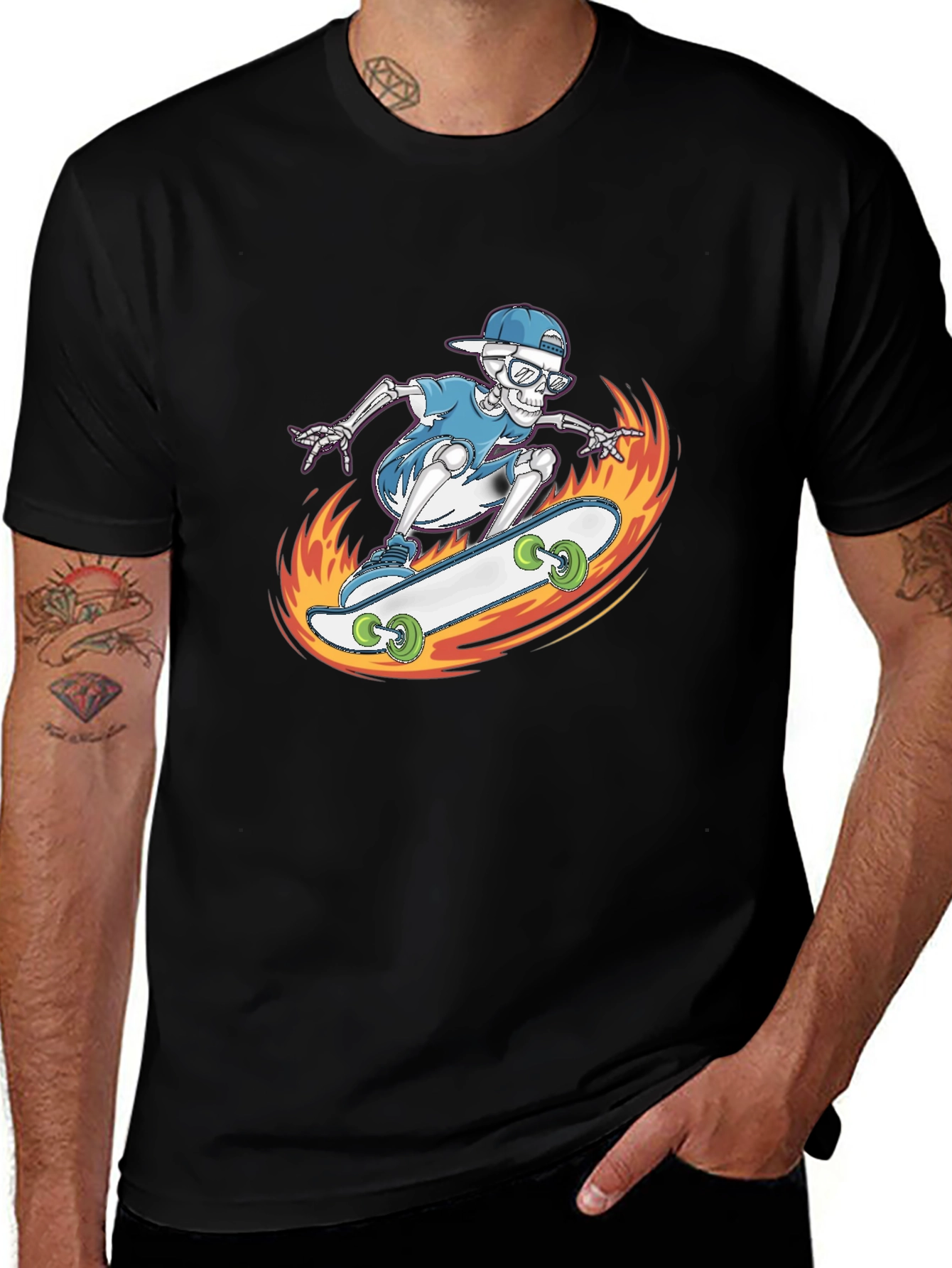 Skateboard Skeleton T-Shirt