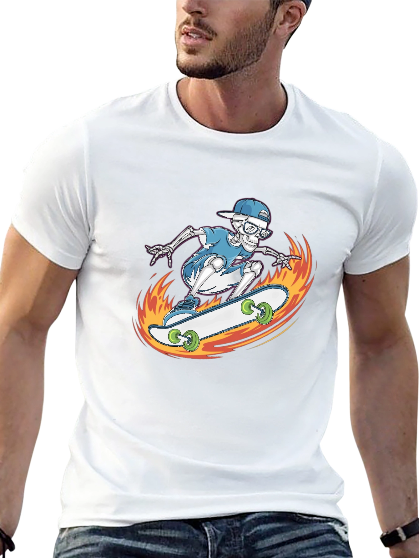 Skateboard Skeleton T-Shirt