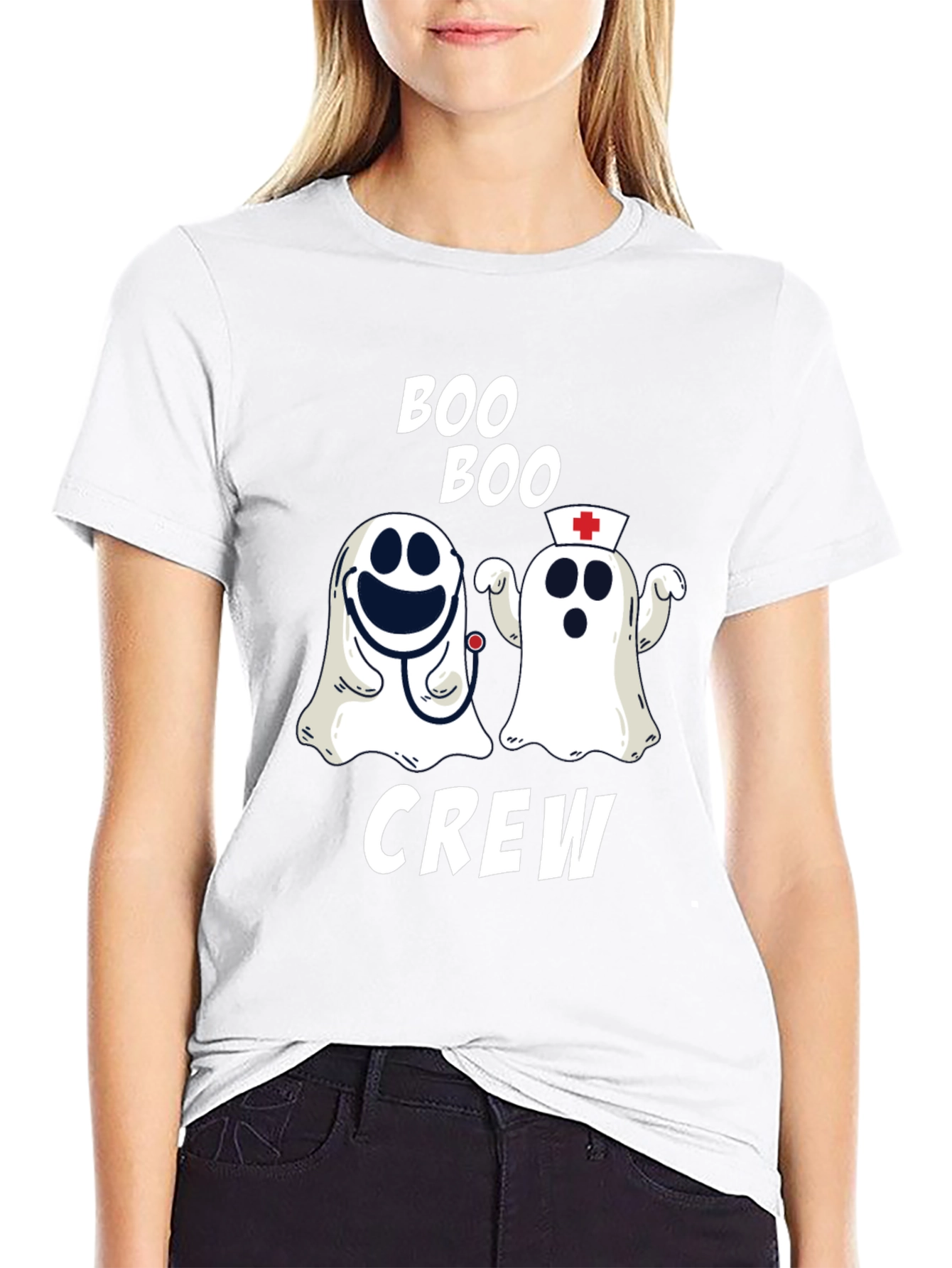 Boo Boo Crew Ghost Graphic T-Shirt