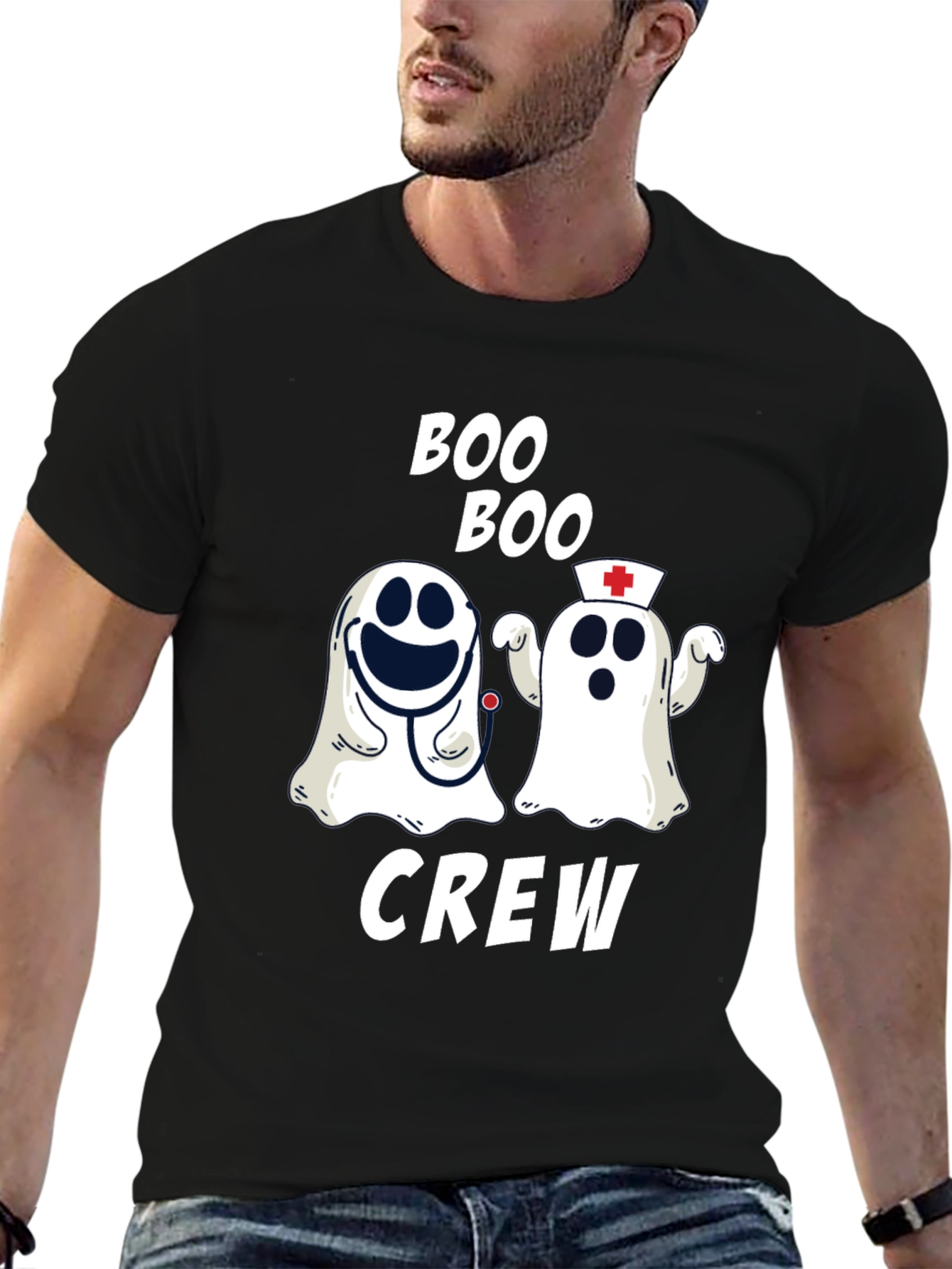 Boo Boo Crew Ghost Graphic T-Shirt