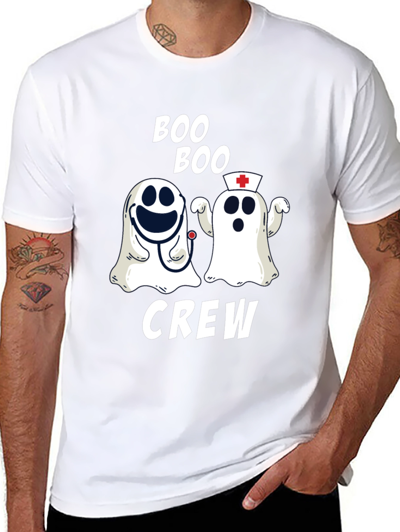 Boo Boo Crew Ghost Graphic T-Shirt