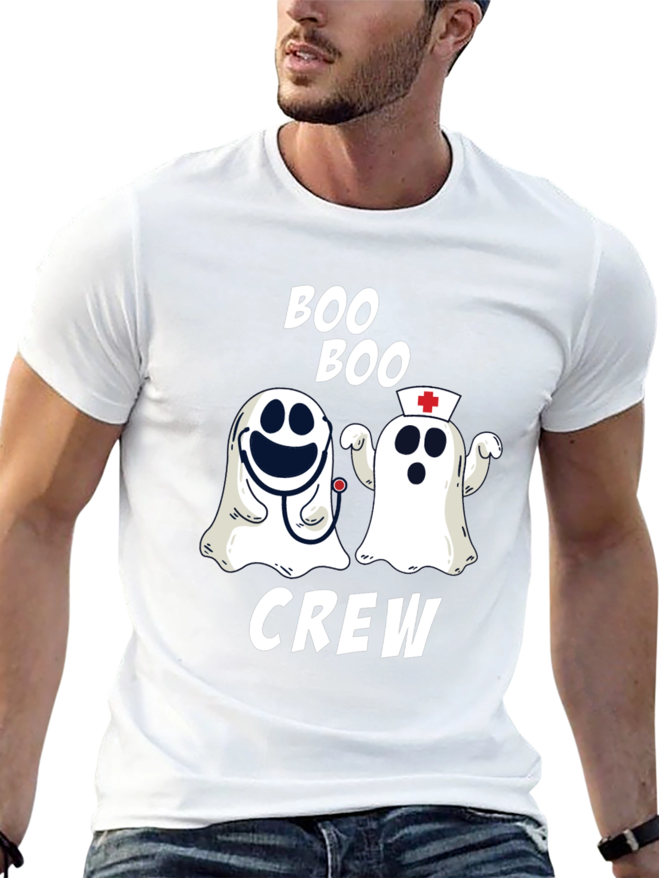 Boo Boo Crew Ghost Graphic T-Shirt