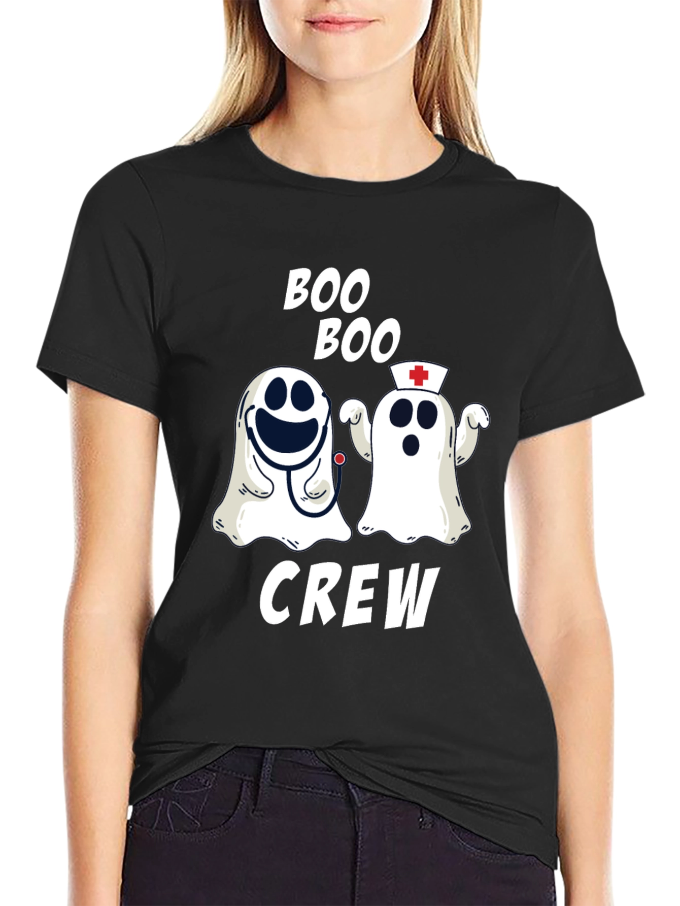 Boo Boo Crew Ghost Graphic T-Shirt