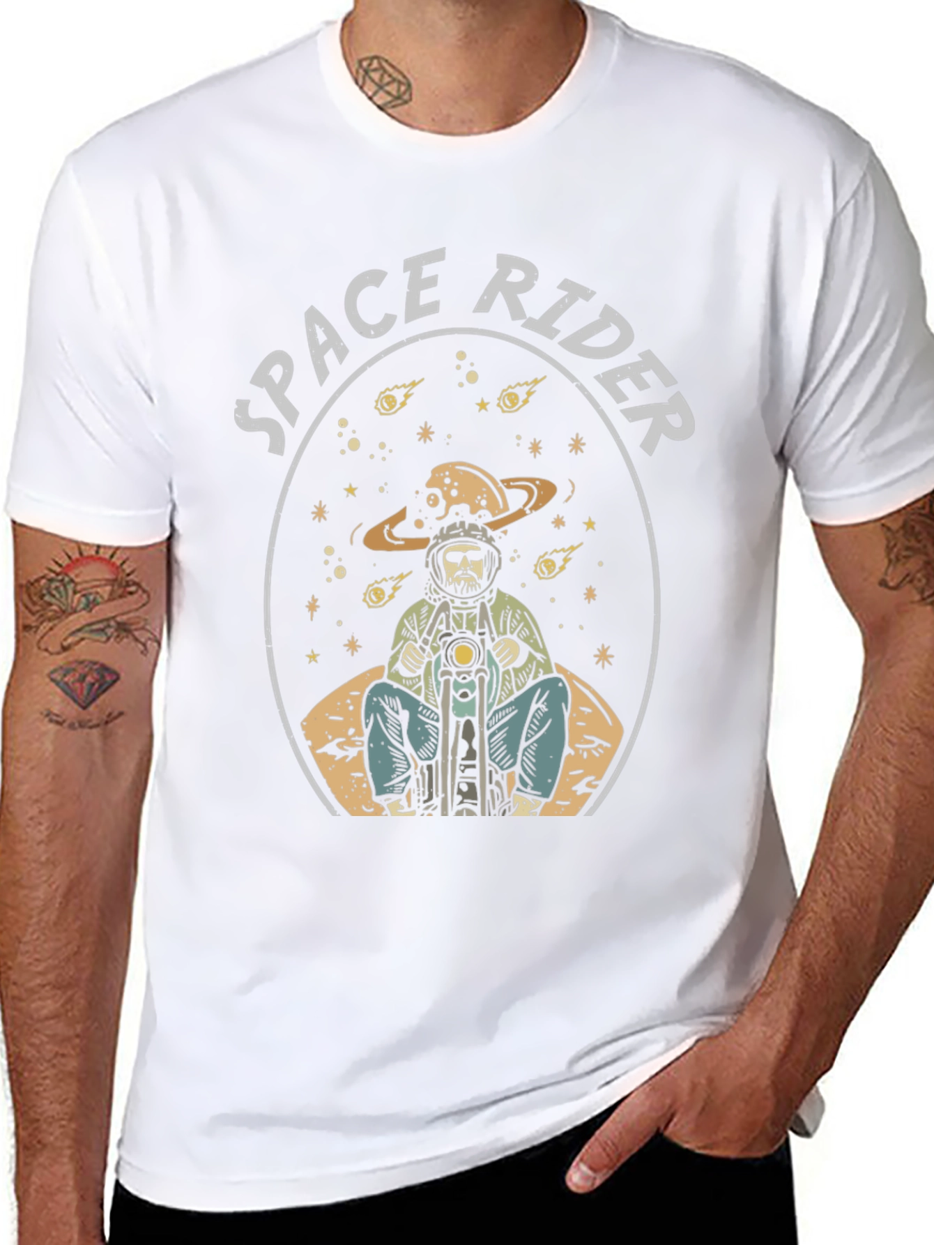 Space Rider Graphic T-Shirt