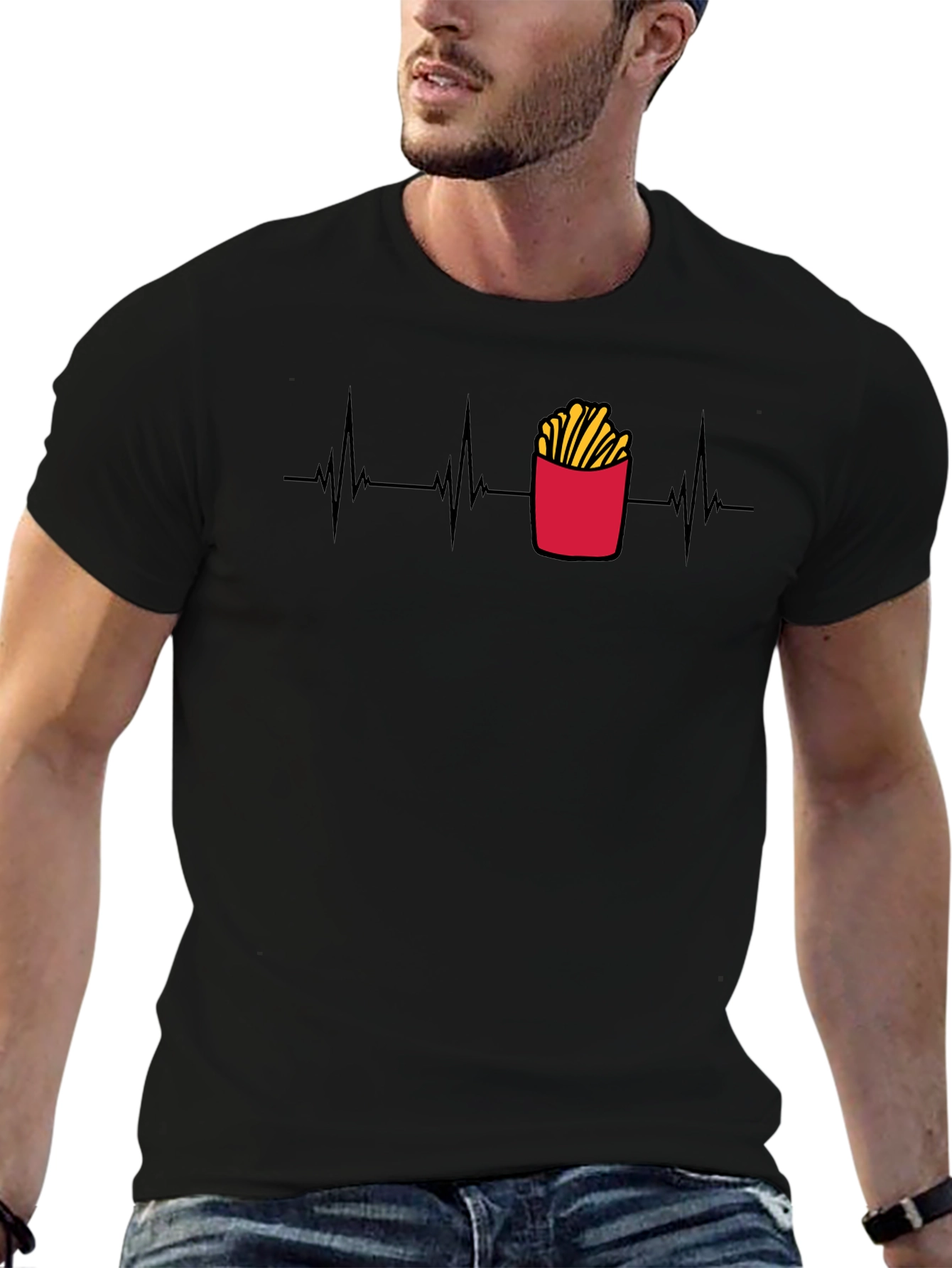 Fry Heartbeat Tee - Unisex Graphic T-Shirt