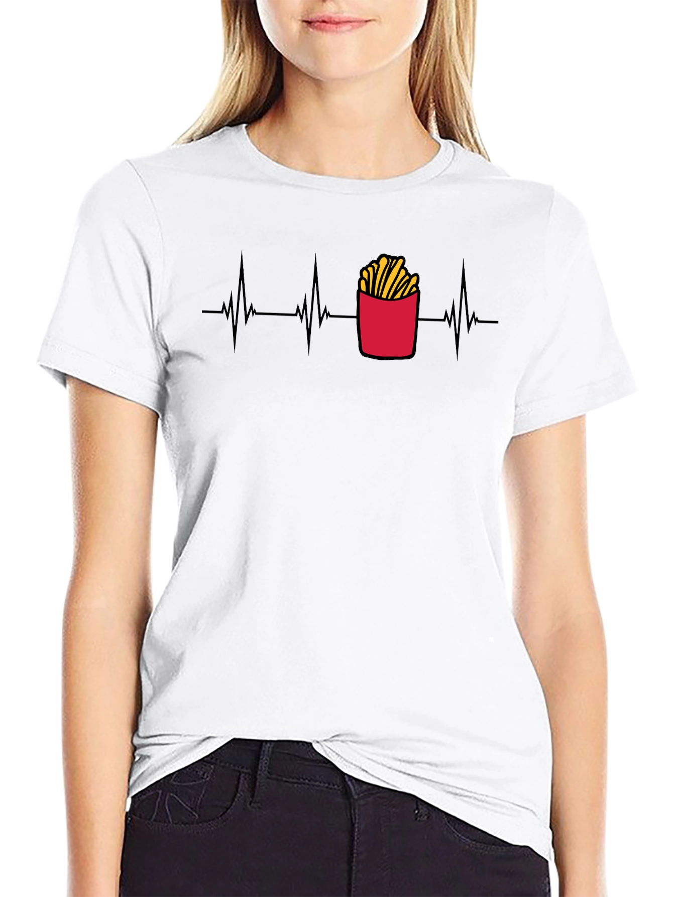 Fry Heartbeat Tee - Unisex Graphic T-Shirt