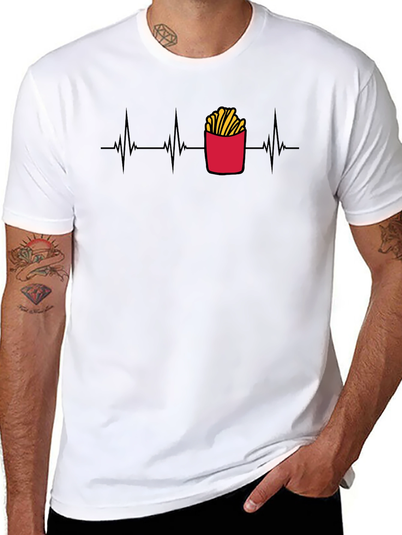 Fry Heartbeat Tee - Unisex Graphic T-Shirt