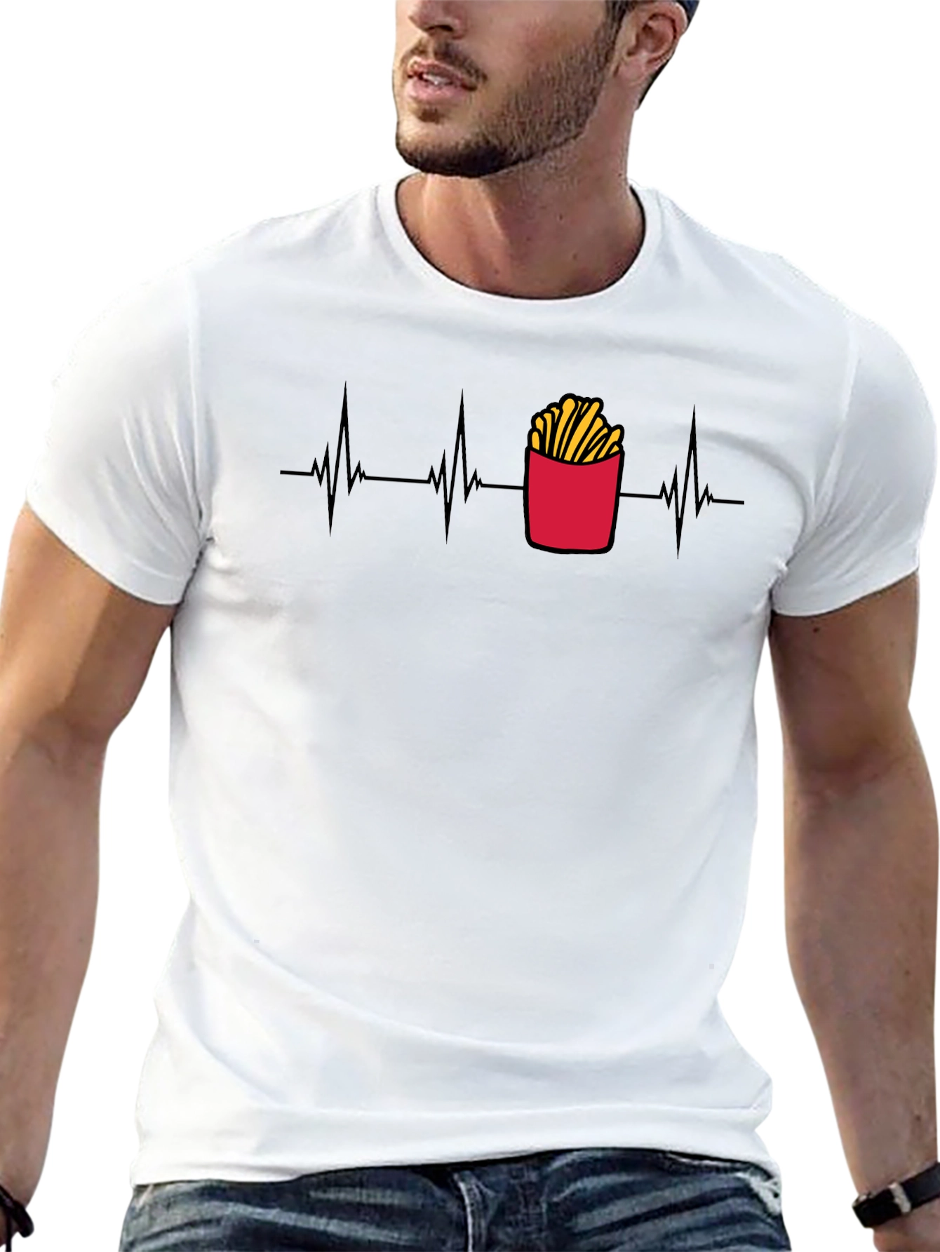 Fry Heartbeat Tee - Unisex Graphic T-Shirt