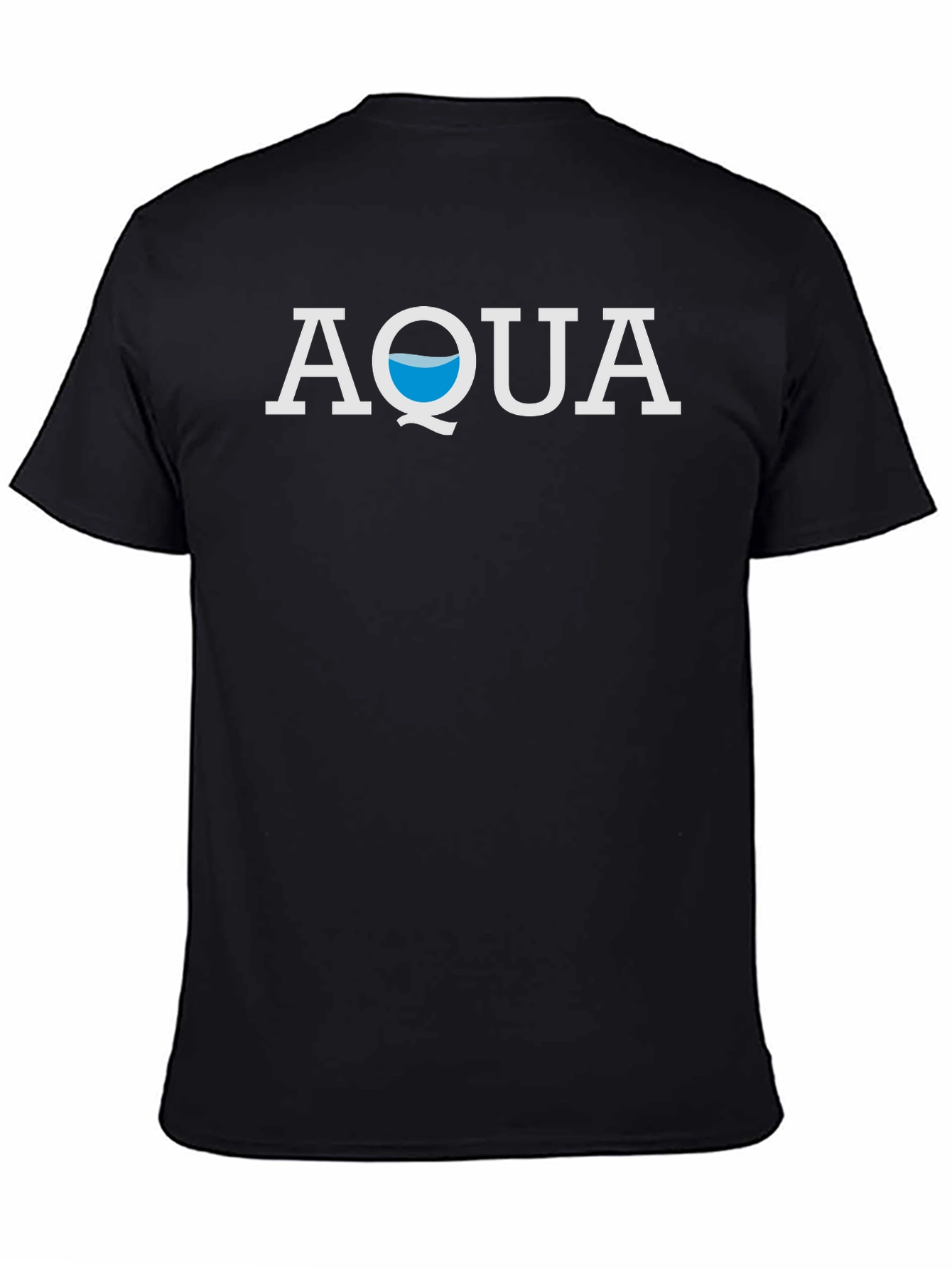 Aqua Graphic Tee - Stylish Black T-Shirt