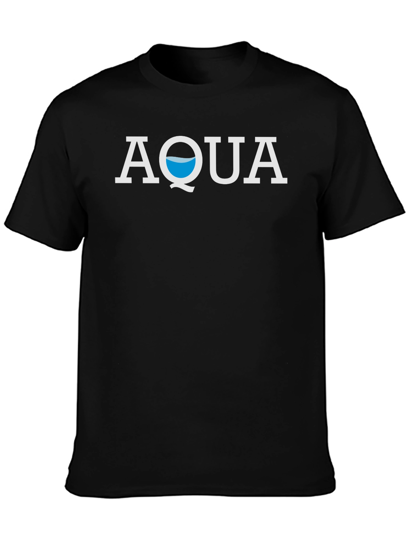 Aqua Graphic Tee - Stylish Black T-Shirt