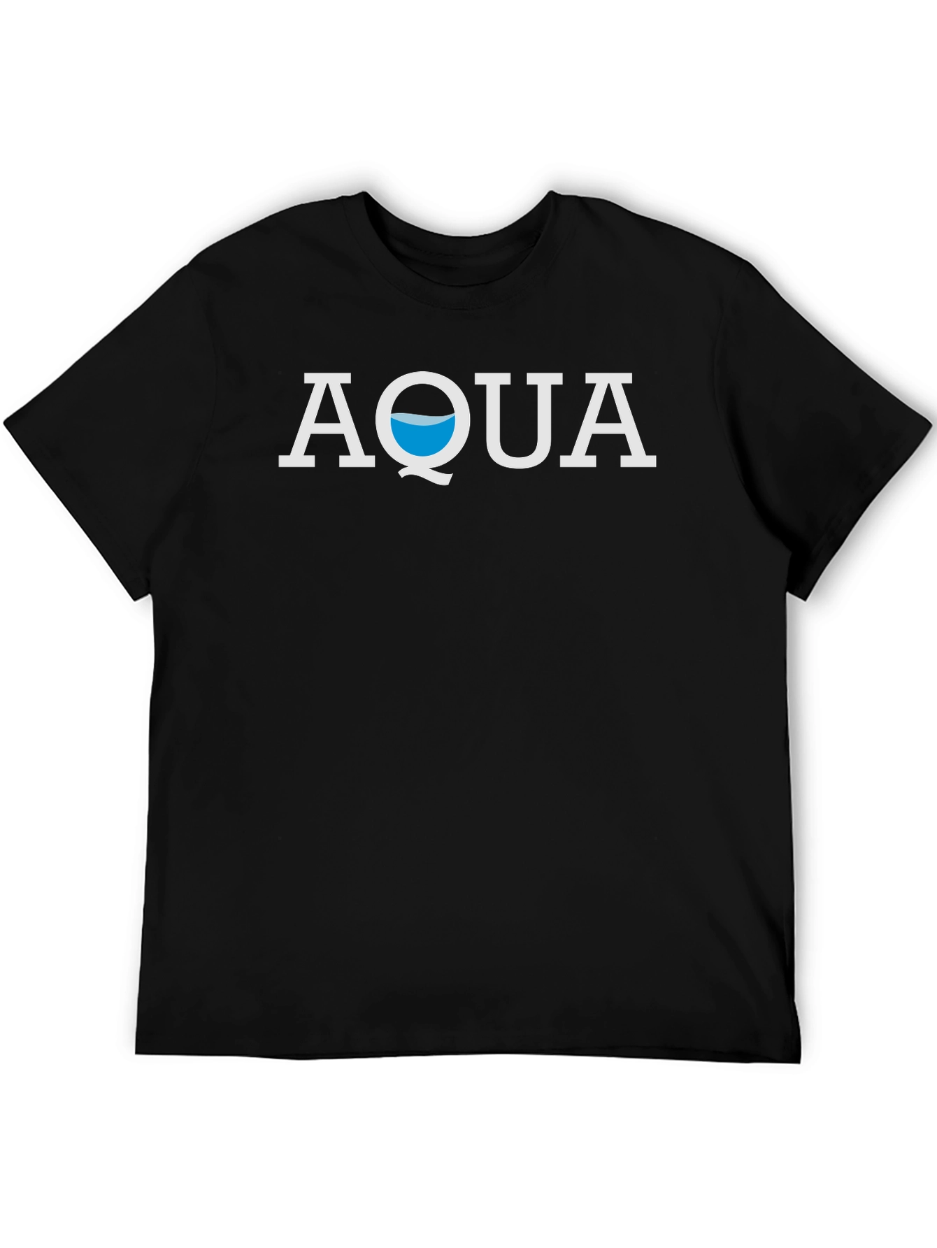 Aqua Graphic Tee - Stylish Black T-Shirt