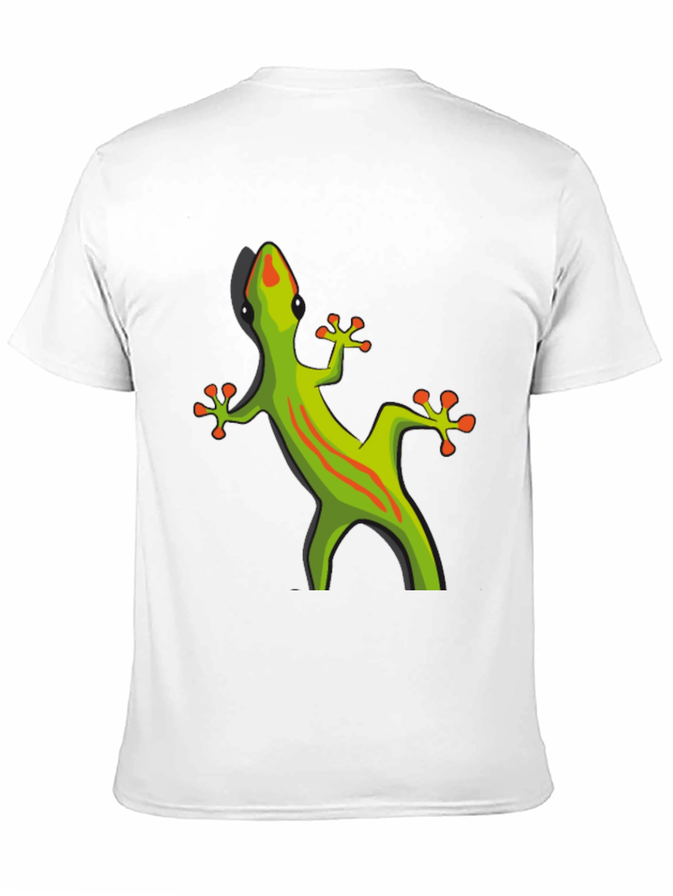 Black T-Shirt with Gecko Graphic
