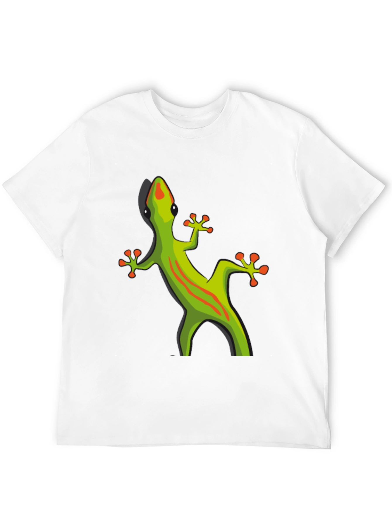Black T-Shirt with Gecko Graphic