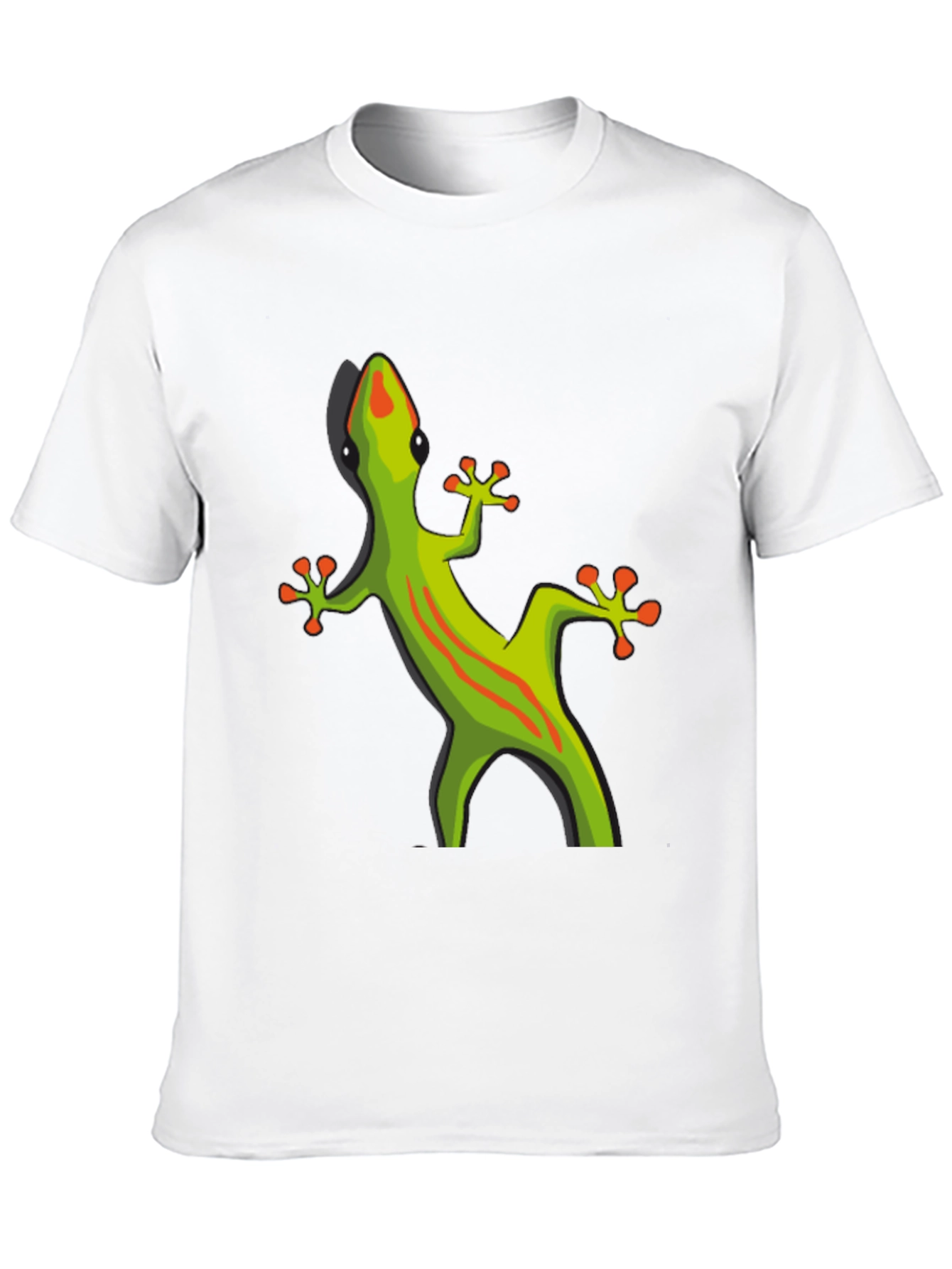 Black T-Shirt with Gecko Graphic