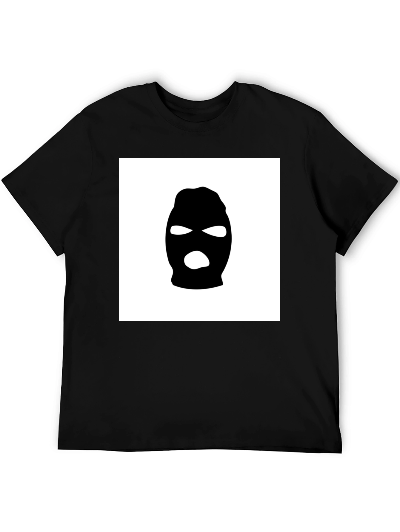 Black Ski Mask Graphic Tee - Urban Streetwear