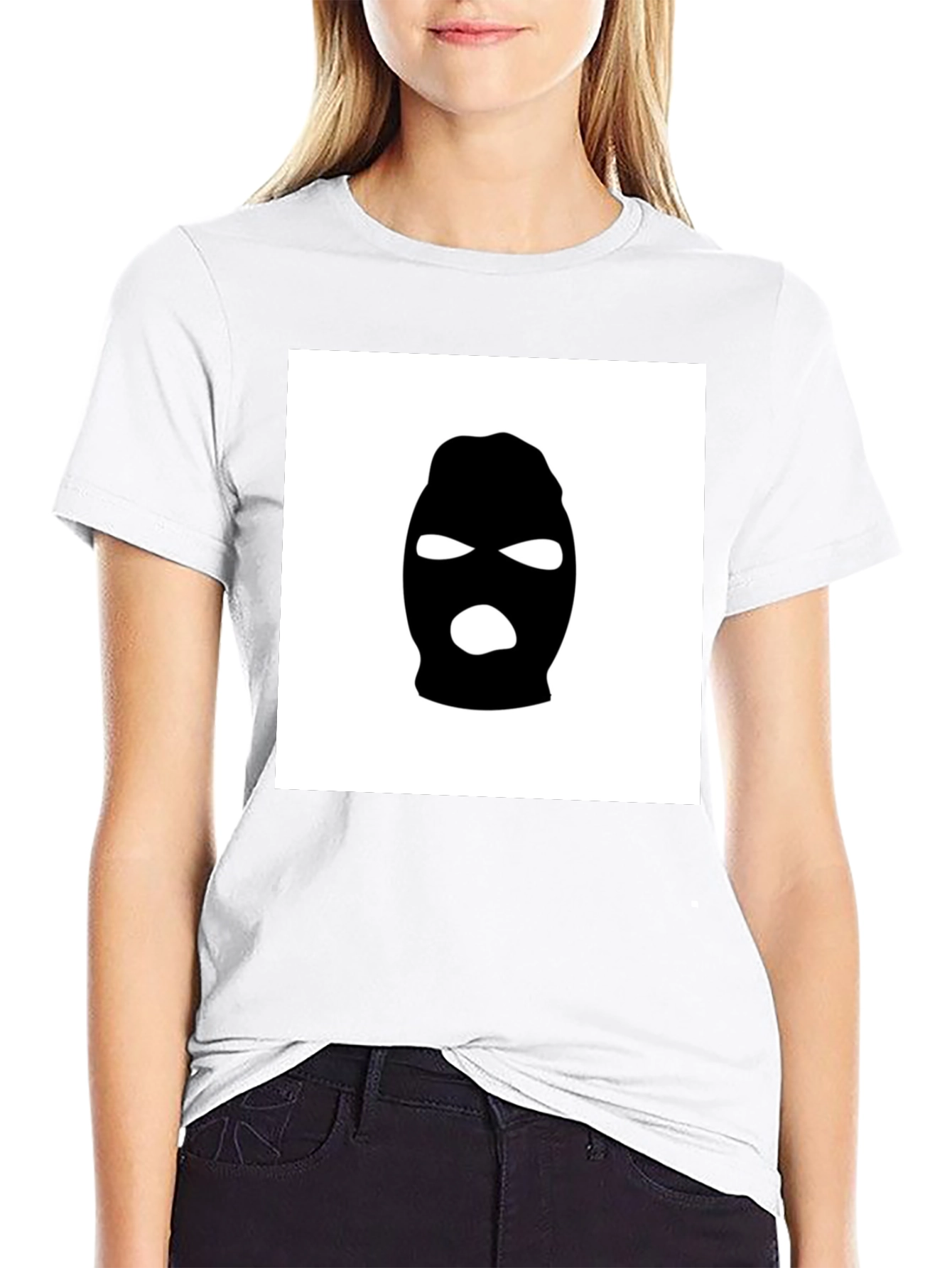 Black Ski Mask Graphic Tee - Urban Streetwear