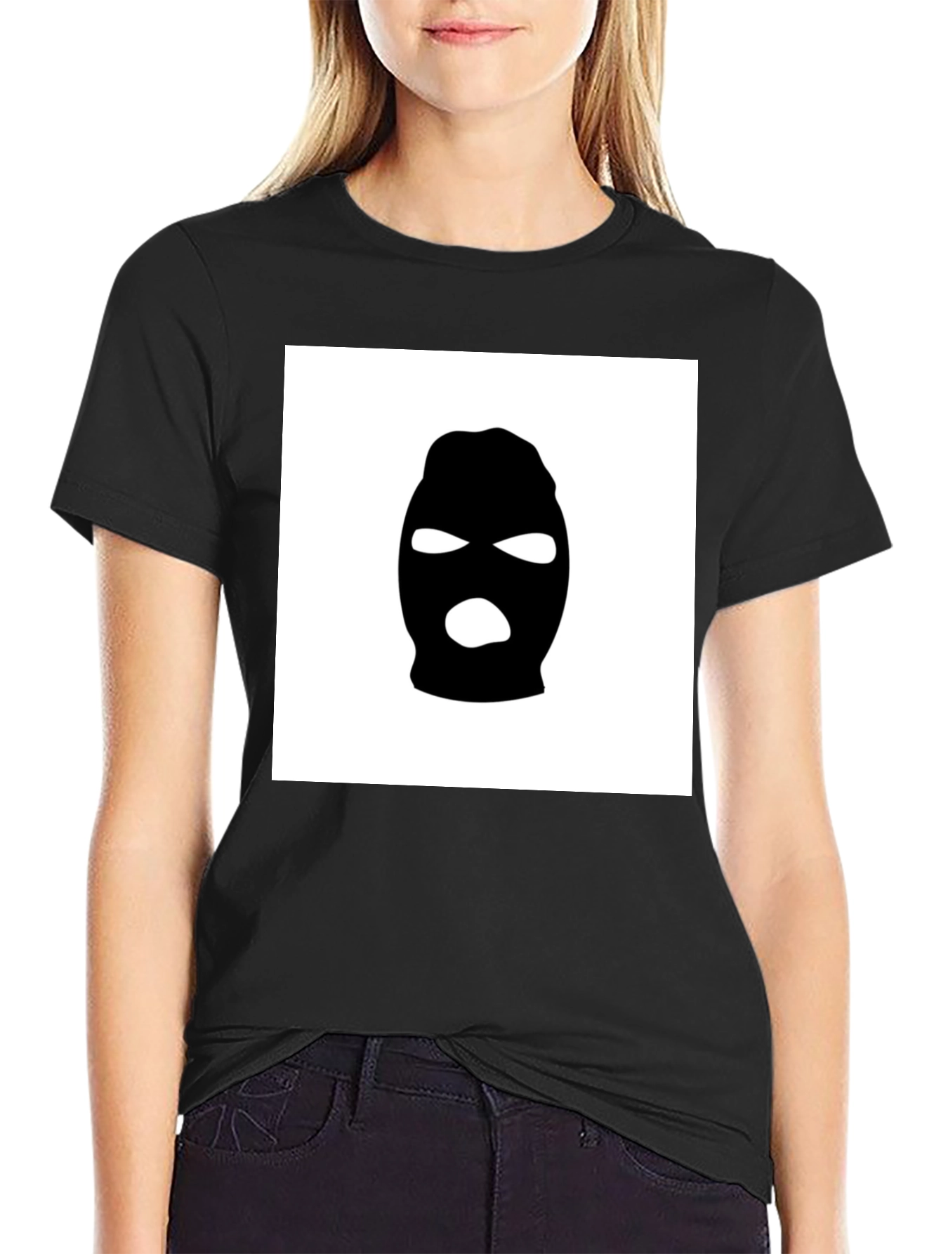 Black Ski Mask Graphic Tee - Urban Streetwear
