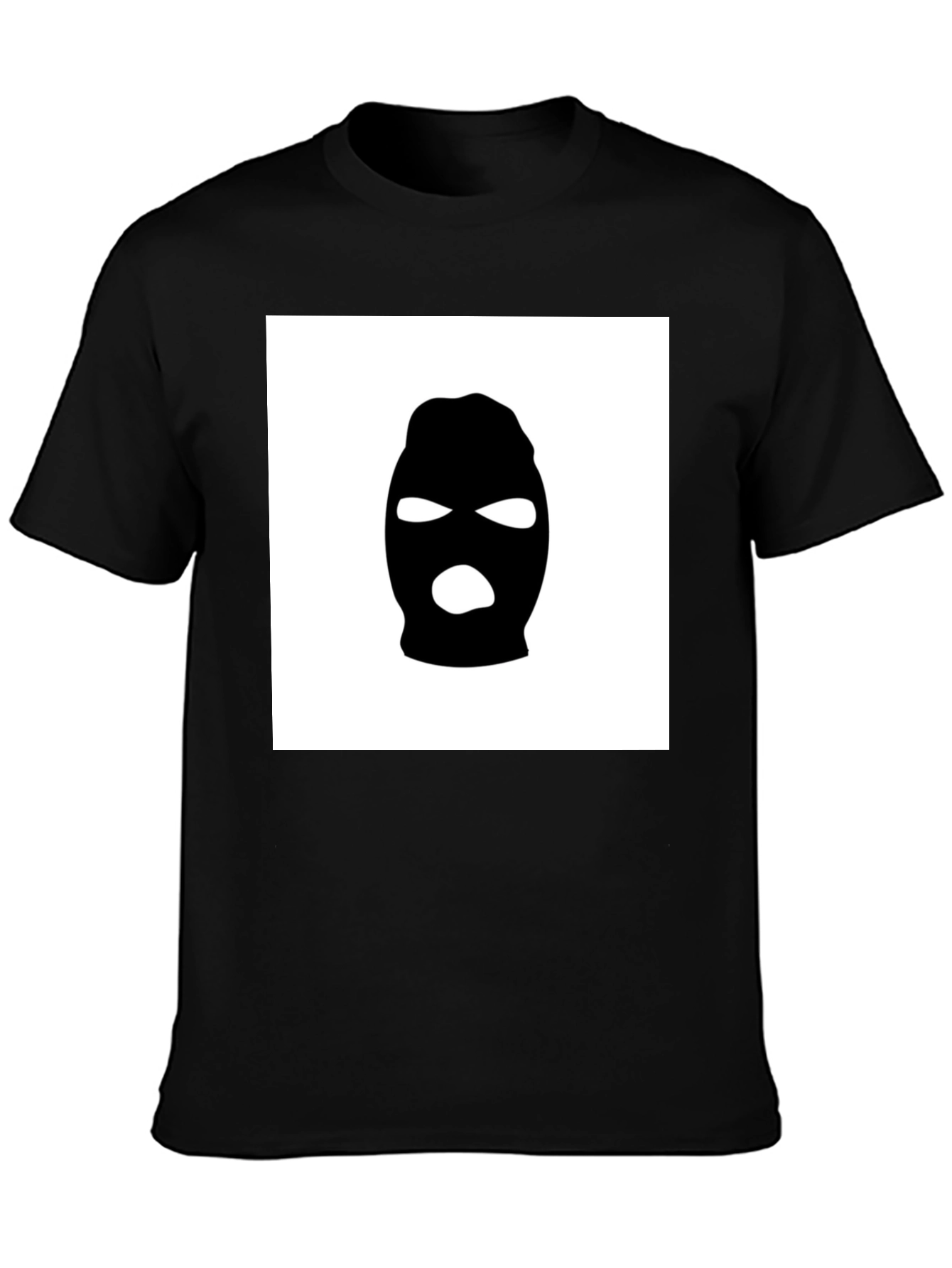 Black Ski Mask Graphic Tee - Urban Streetwear
