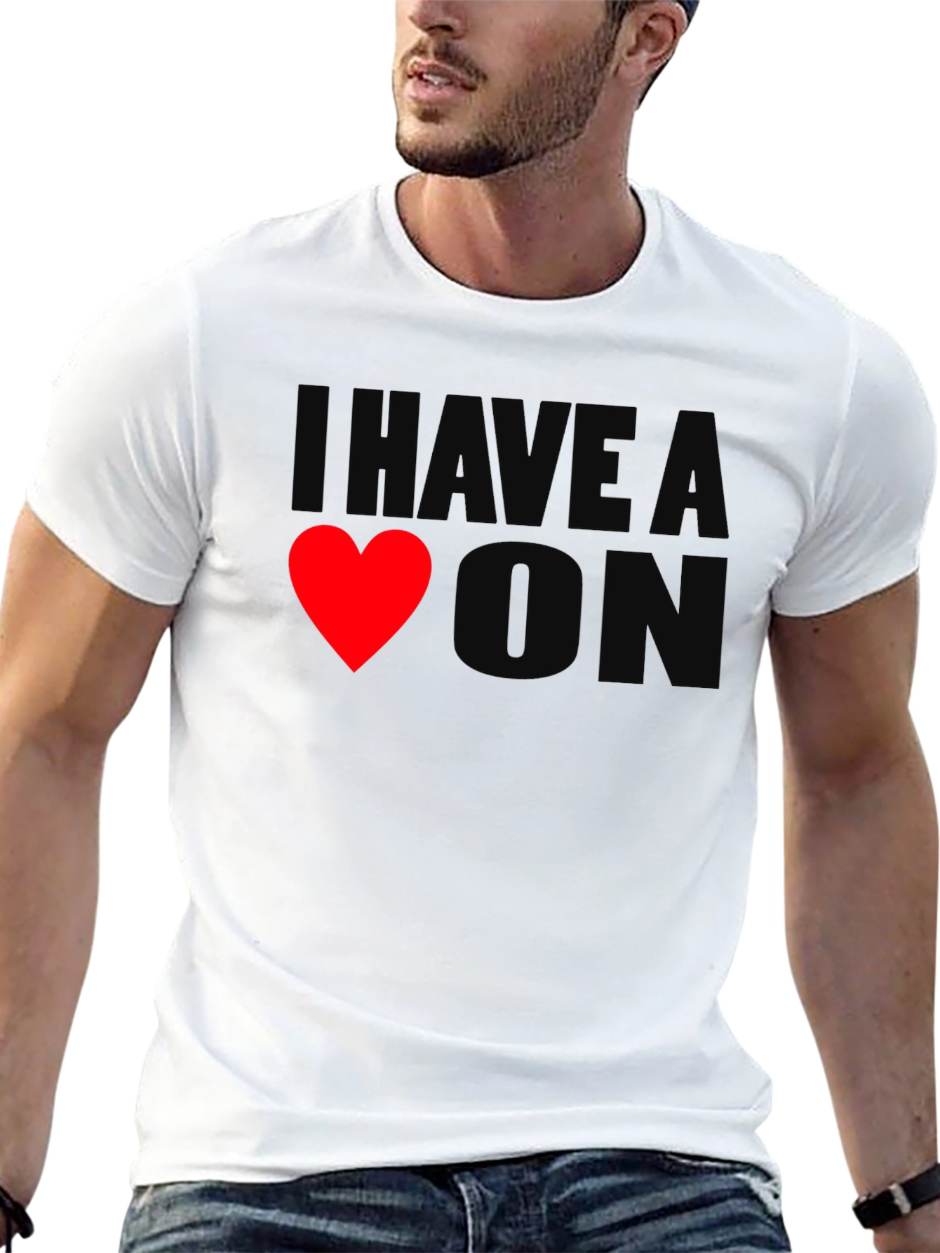 I Have A Heart On - Novelty T-Shirt