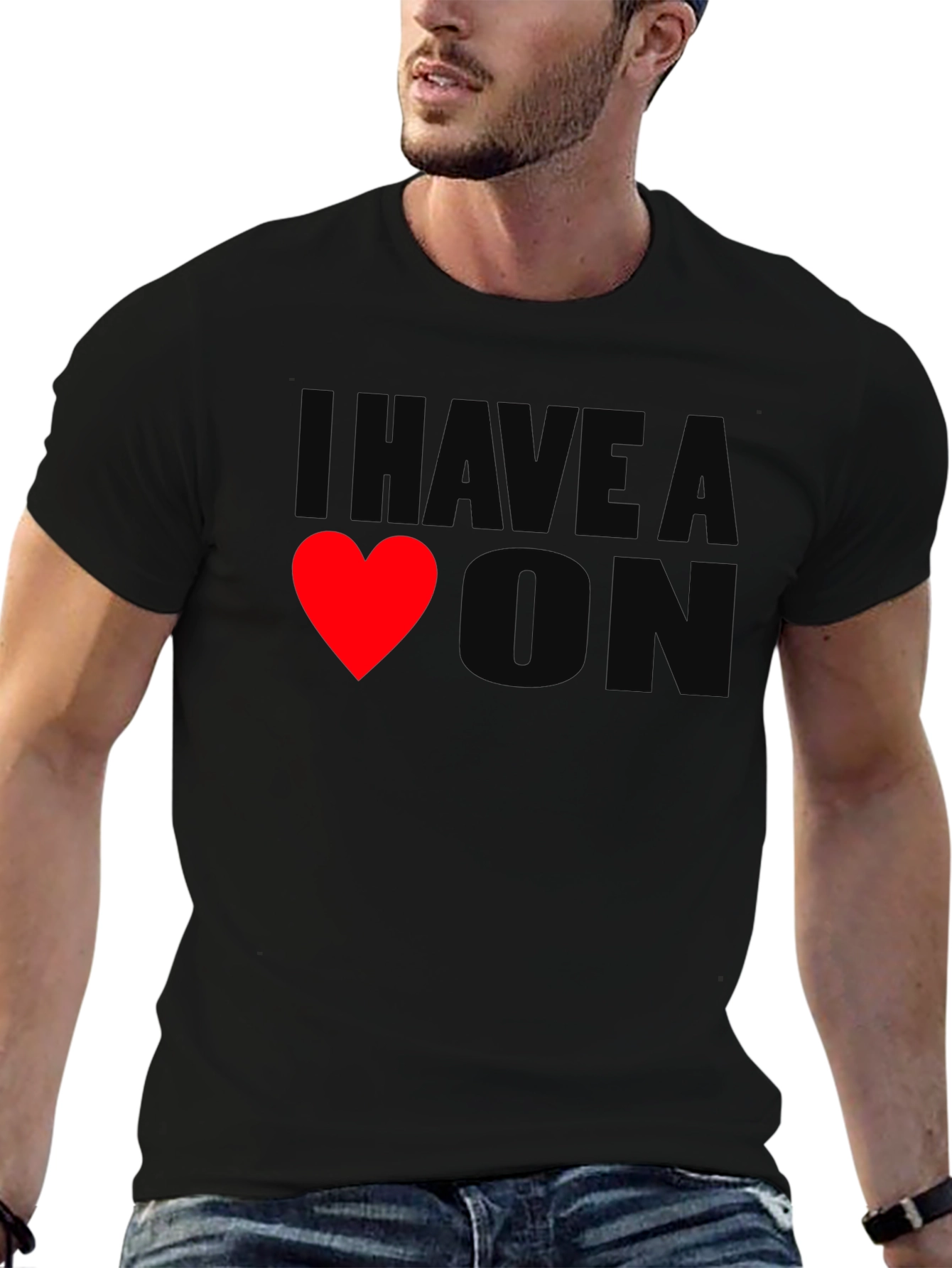 I Have A Heart On - Novelty T-Shirt