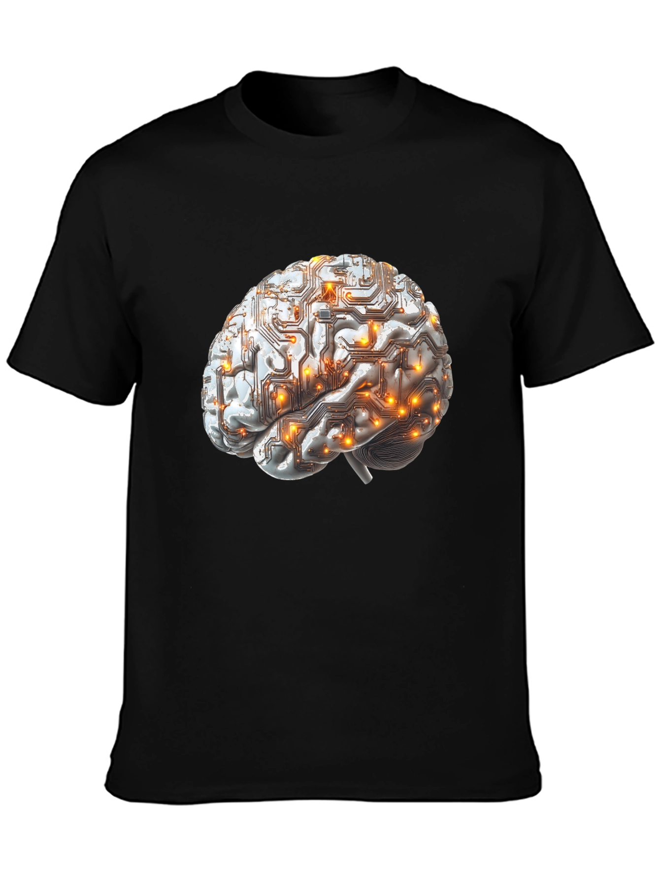 Circuit Brain Graphic Tee - Smart Style
