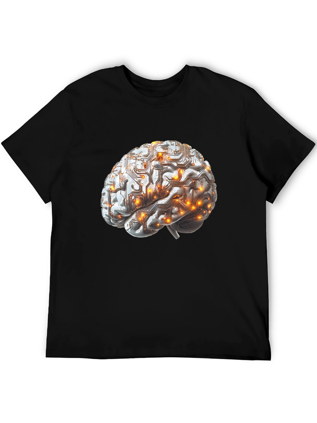 Circuit Brain Graphic Tee - Smart Style