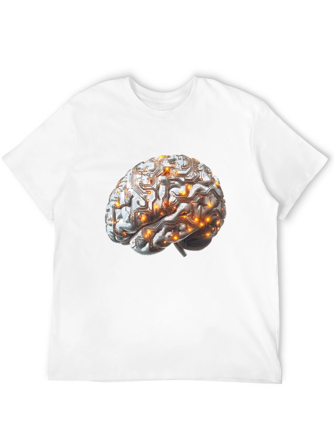 Circuit Brain Graphic Tee - Smart Style