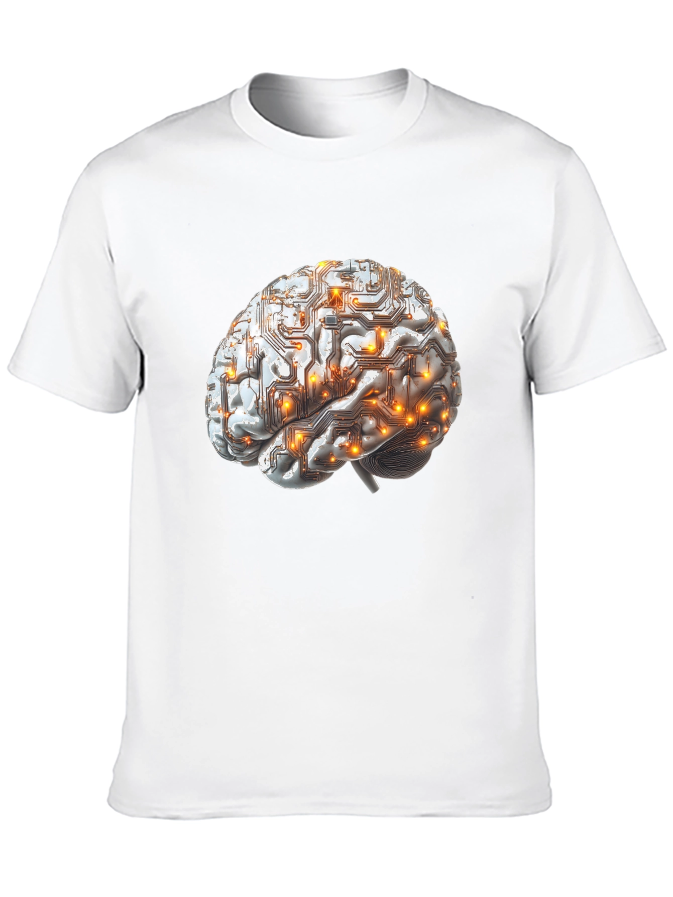 Circuit Brain Graphic Tee - Smart Style